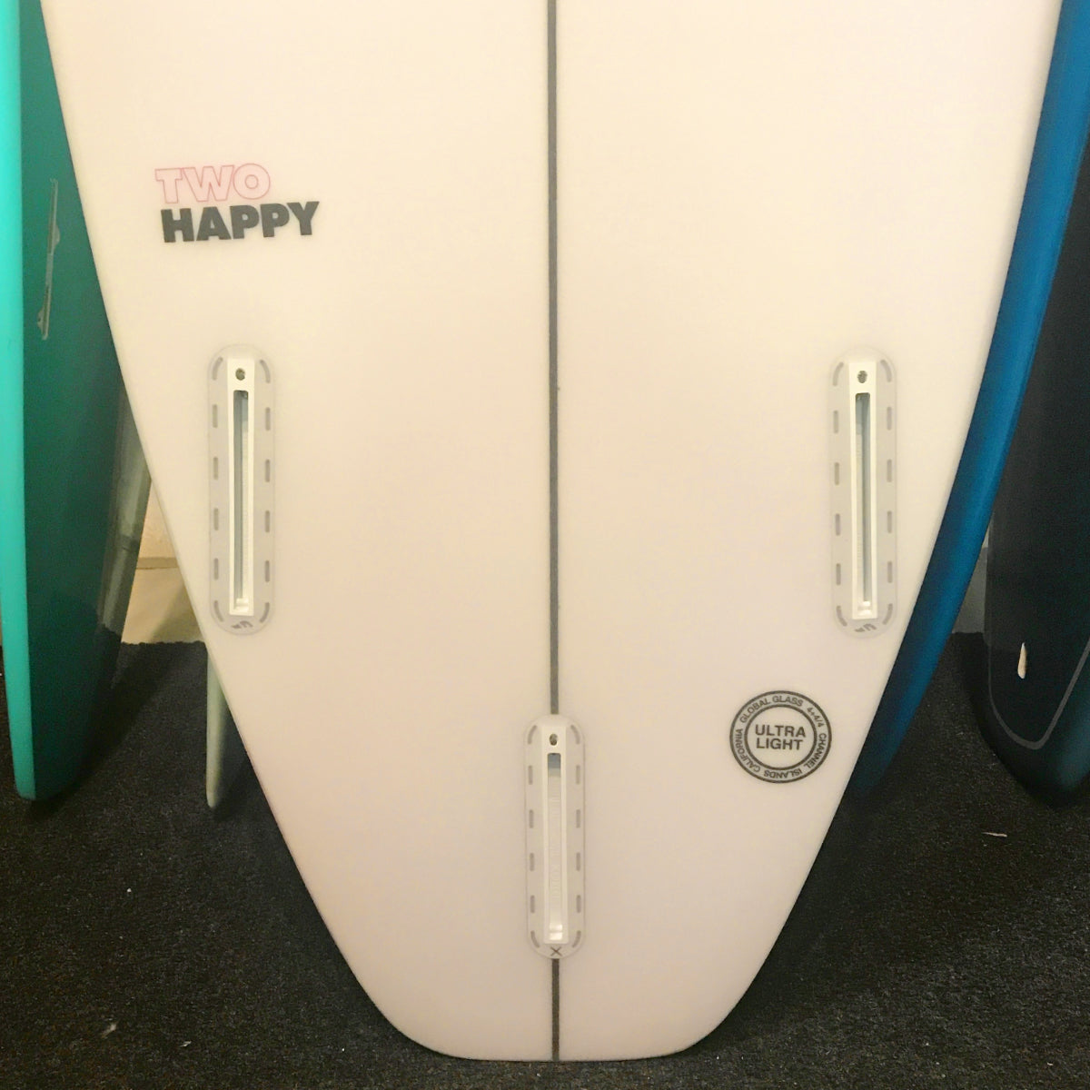Channel Islands TWO Happy 6'3 Surfboard with Futures 3 Fin Setup - Perfect for Small to Medium Waves and Beach Cruising