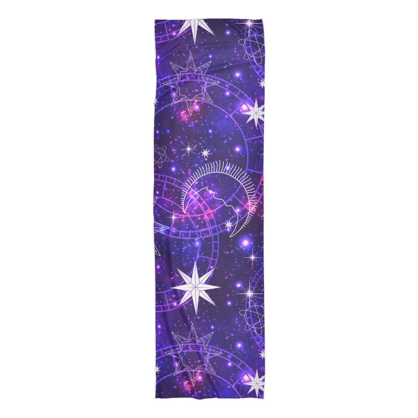 Cooling Sports Towel - Quick Dry, Breathable & Lightweight Workout Towel for Gym, Running & Yoga - Sweat Absorbent with Galaxy Print - Perfect for Fitness, Hiking & Outdoor Activities