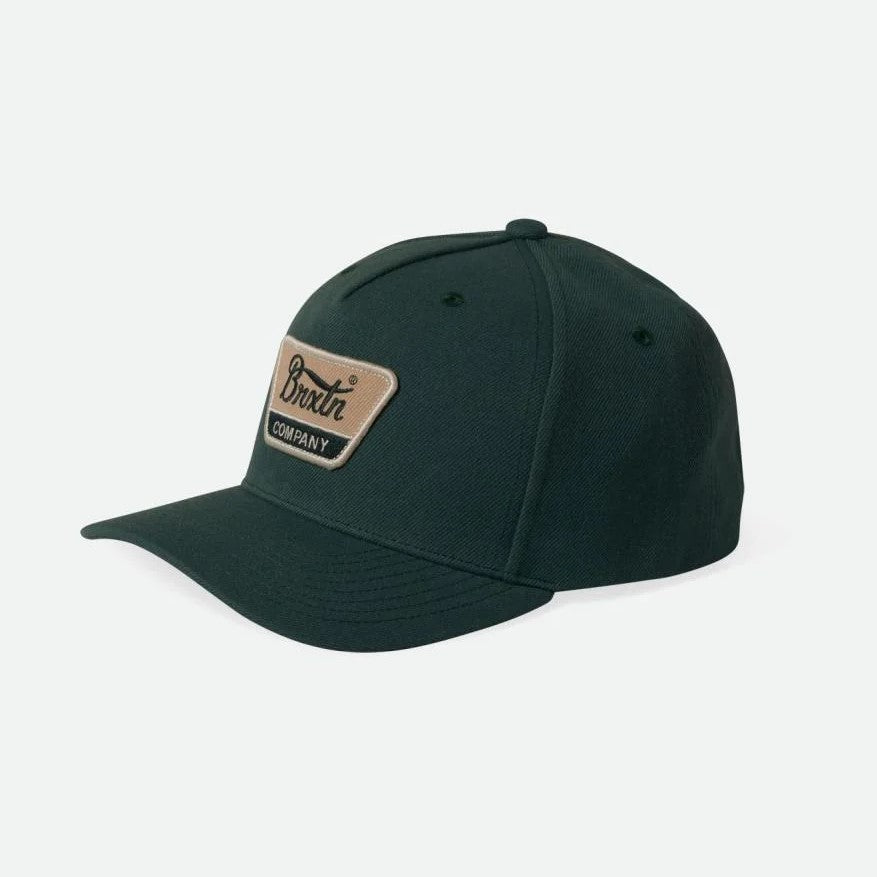 BRIXTON Linwood C Netplus MP Snapback Hat - Green | Adjustable Baseball Cap for Men & Women | Perfect for Outdoor Sports, Casual Wear & Street Fashion