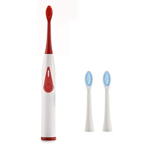 Faruxue Sonic Electric Toothbrush with Soft Bristles - Professional Teeth Whitening & Precision Cleaning - Includes 2 Brush Heads (White & Red) - Perfect Gift for Men & Women - Ideal for Daily Oral Care, Travel & Home Use