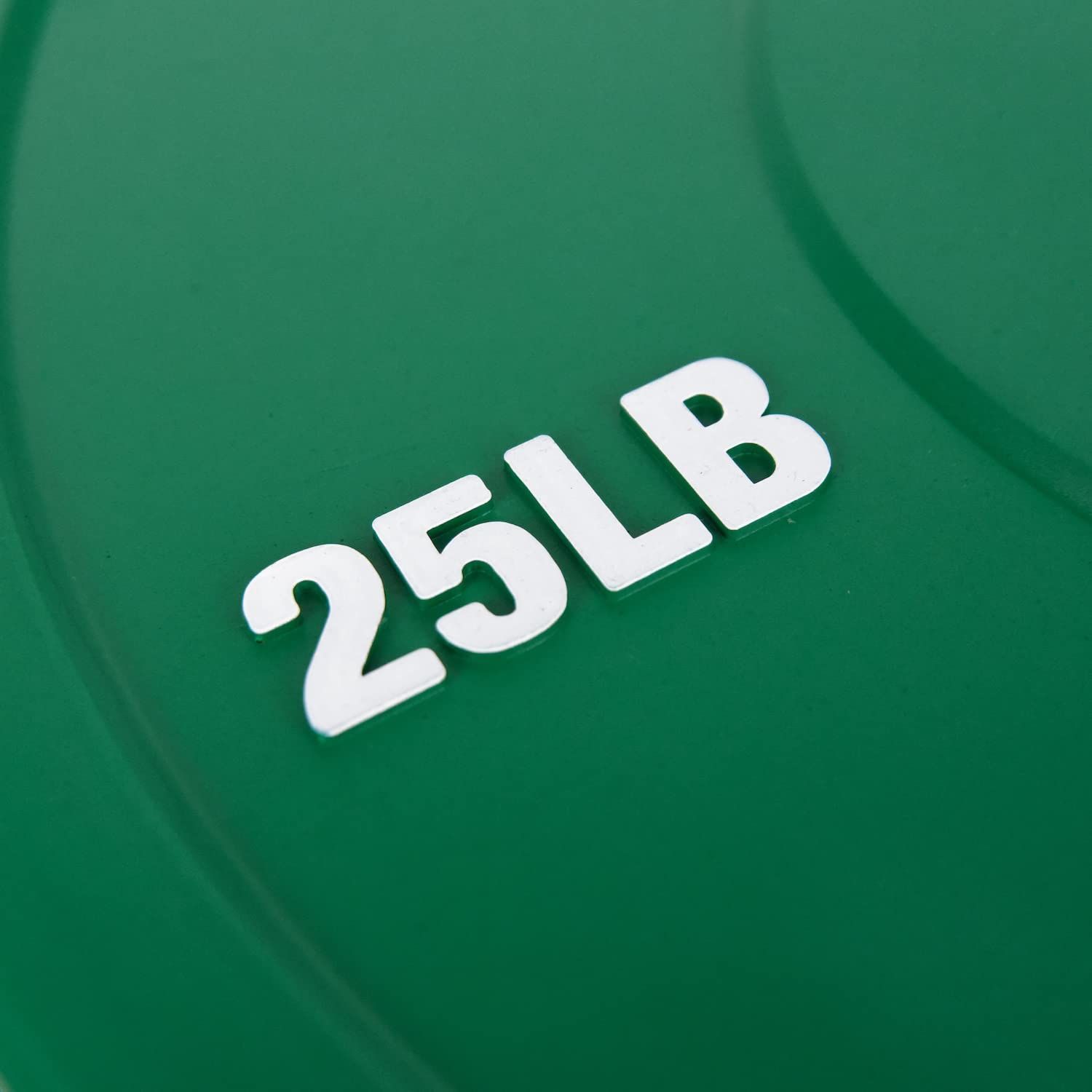 Premium NEXO 25LB Rubber Bumper Plate Pair - Matte Green Cross Training Weight Plates for Home Gym & Functional Fitness Workouts