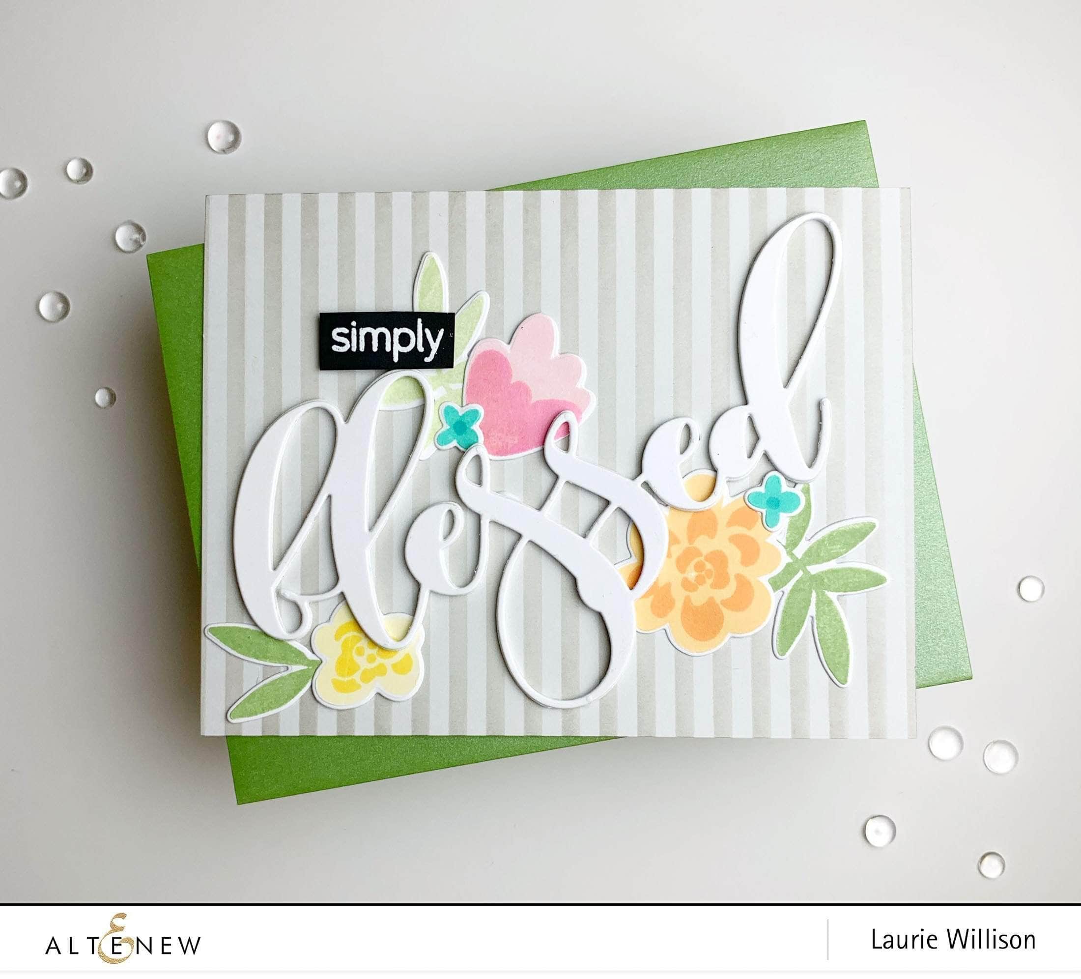 Mega Greetings 4-Piece Stamp Set for DIY Cards, Scrapbooking & Craft Projects - Perfect for Handmade Invitations, Journals & Gift Wrapping
