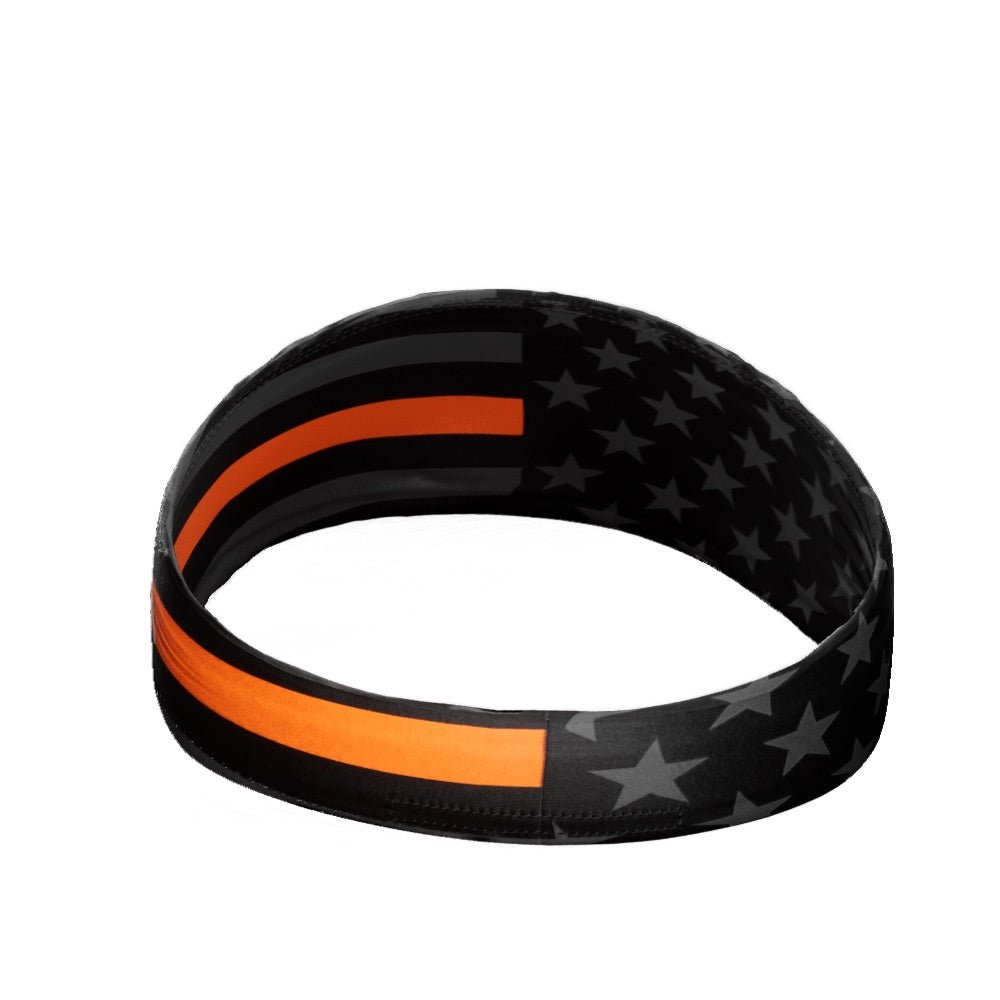 Thin Orange Line Headband - Support EMS & First Responders - Comfortable Stretchable Band for Workouts, Running & Everyday Wear