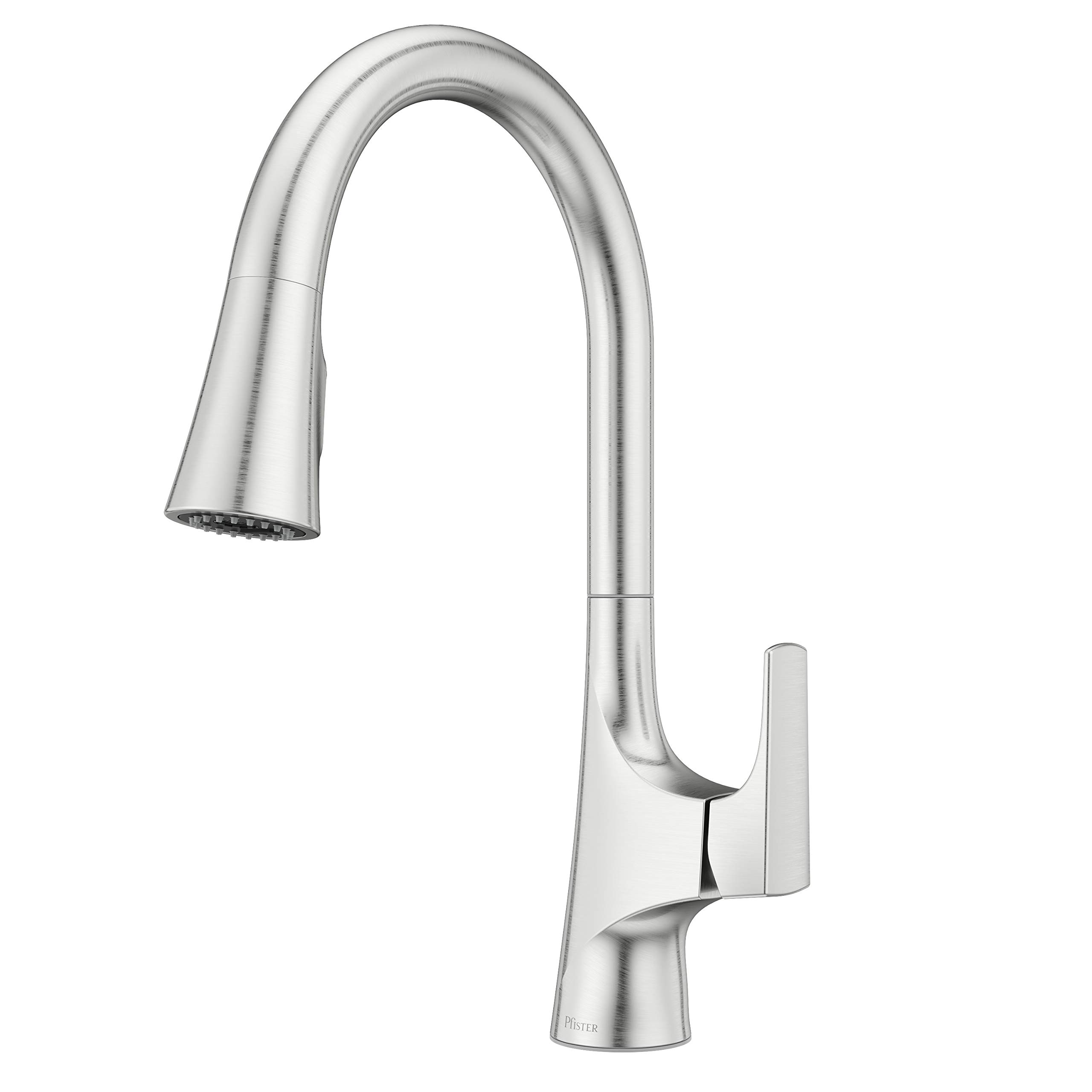 Pfister Norden Single Handle High Arc Pull Down Kitchen Faucet with Sprayer - Stainless Steel Finish (GT529NRS) - Perfect for Modern Kitchens, Dishwashing & Food Prep
