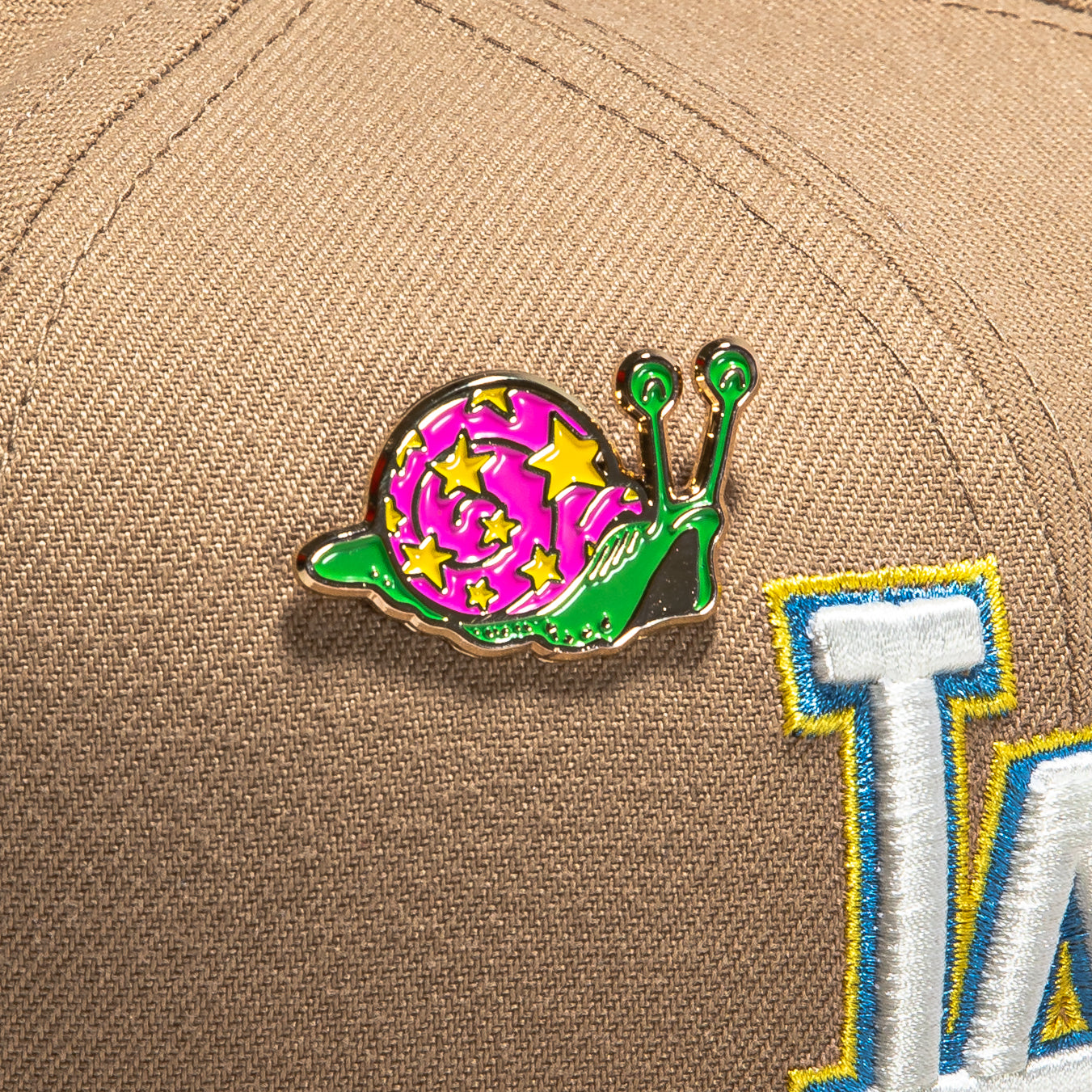 Super Bloom Sleepy Snail Hat Pin - Multi Color Enamel Accessory for Hats, Bags & Jackets | Cute Fashion Statement for Women & Men