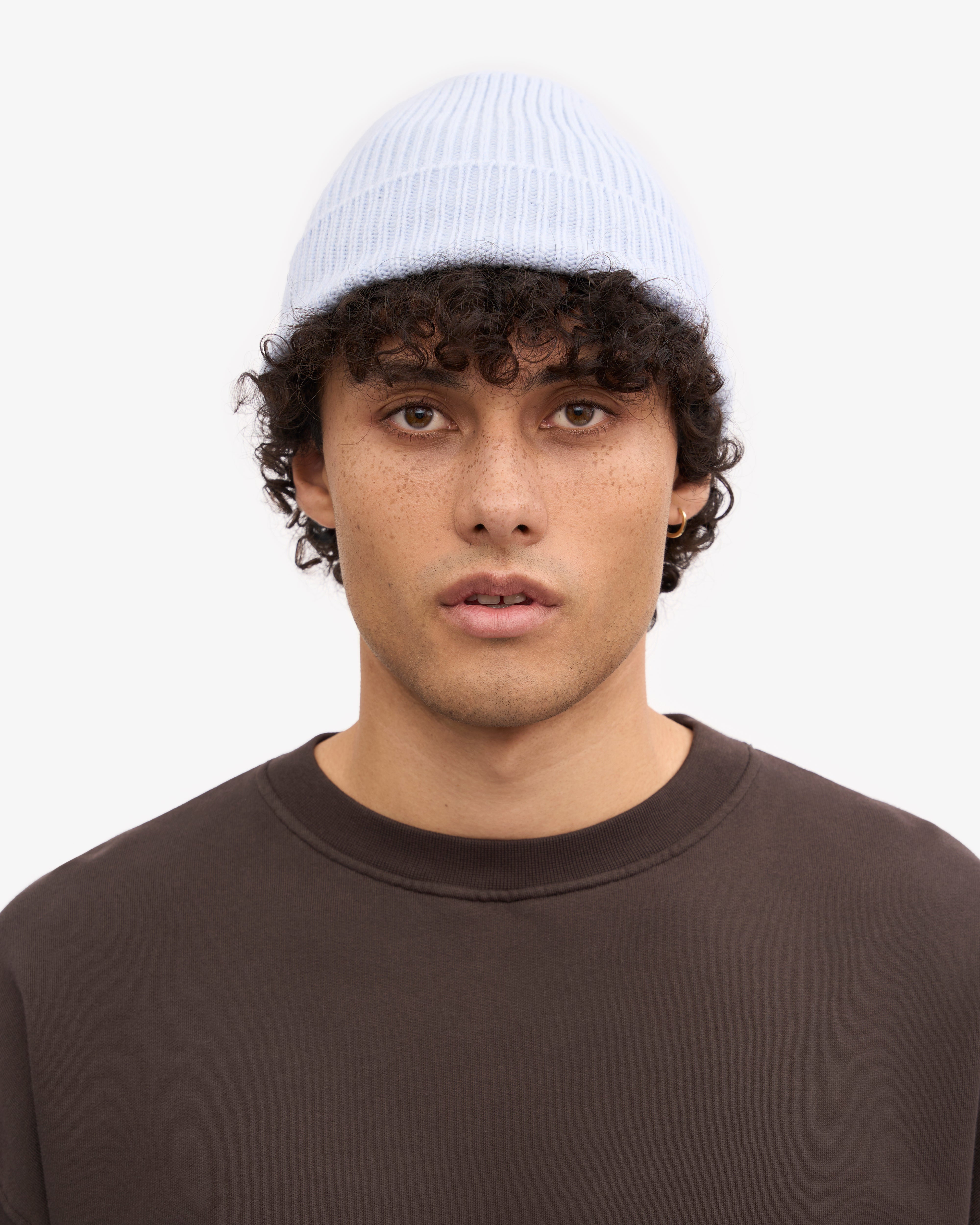 Premium Merino Wool Beanie for Men & Women - Soft Polar Blue Winter Hat - Warm & Breathable for Skiing, Hiking & Outdoor Activities