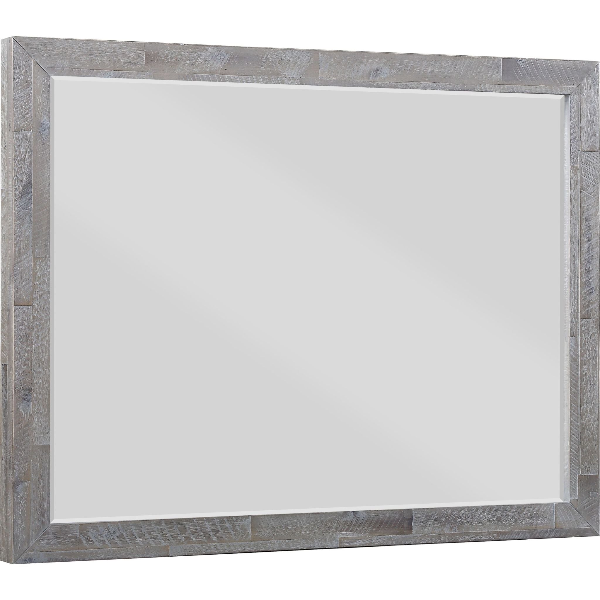 Alexandra Mirror - Rustic Latte Finish, Vintage Wall Mirror for Living Room, Bedroom, or Entryway Decor