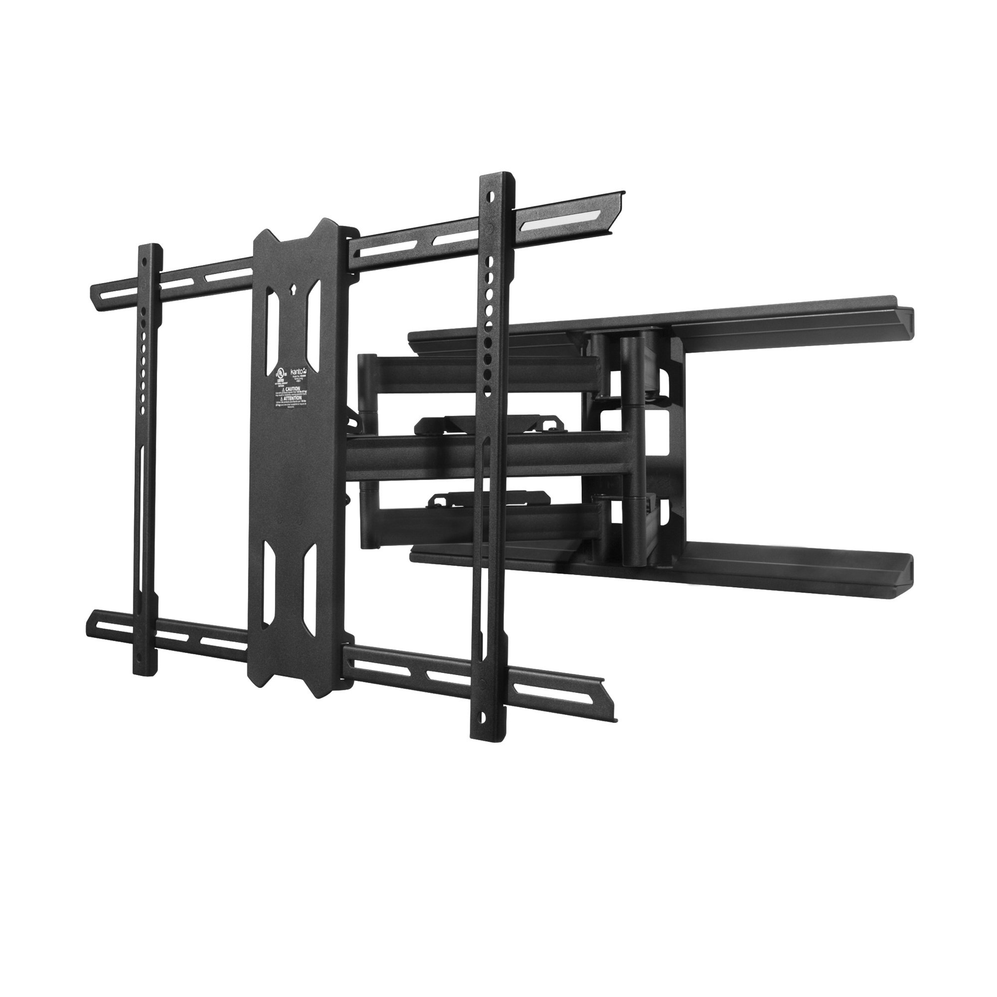 Kanto PDX680 Full-Motion Articulating TV Wall Mount Bracket for 39-80 Inch Flat Screen TVs & Monitors - Easy Installation, Tilt Swivel & Extend - Heavy Duty Black Steel - Perfect for Living Room, Bedroom & Home Theater Setup