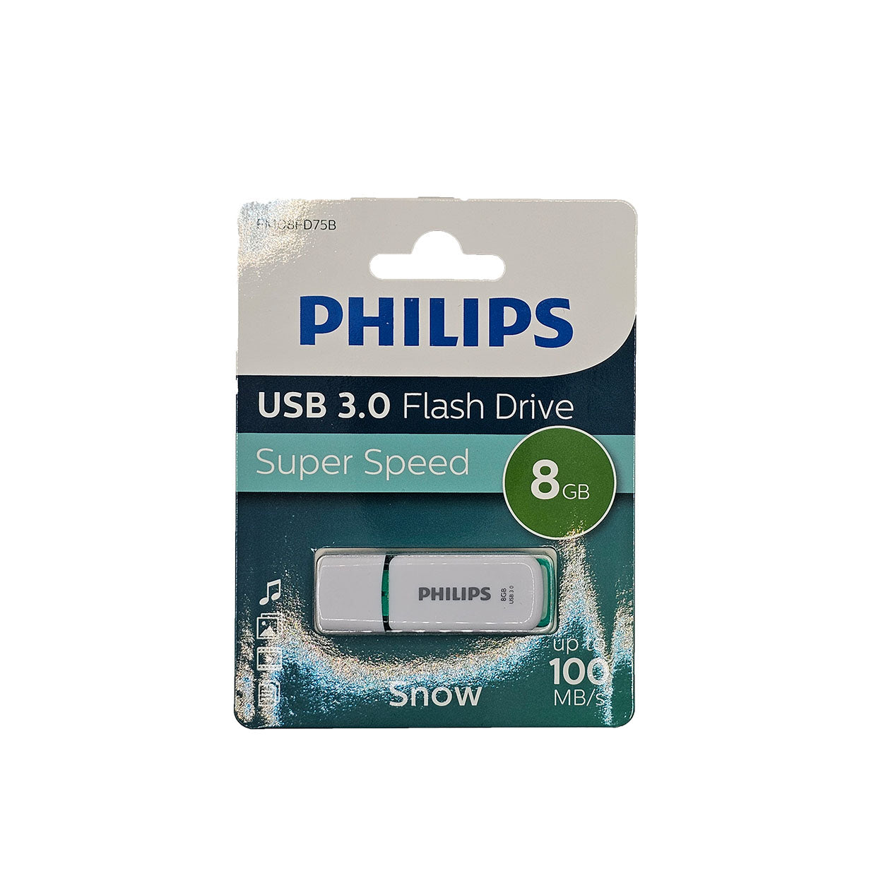 Philips USB Flash Drive 8GB USB 3.0 - High-Speed Data Transfer for Work, School & Travel