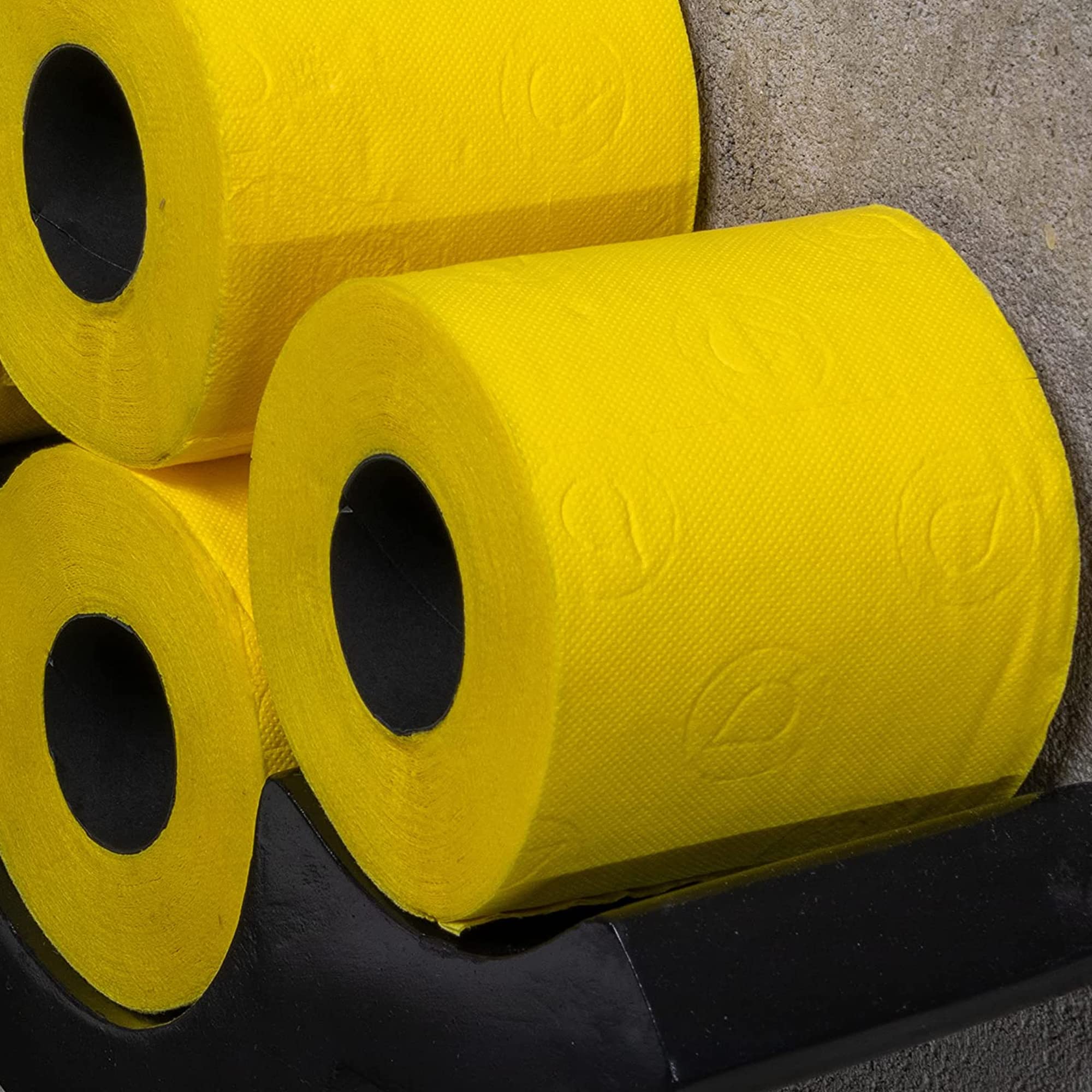 Renova Premium Crystal Yellow Toilet Paper - 2 Rolls Pack (2 Rolls Total) - Ultra Soft & Absorbent for Luxury Bathrooms & Guest Suites