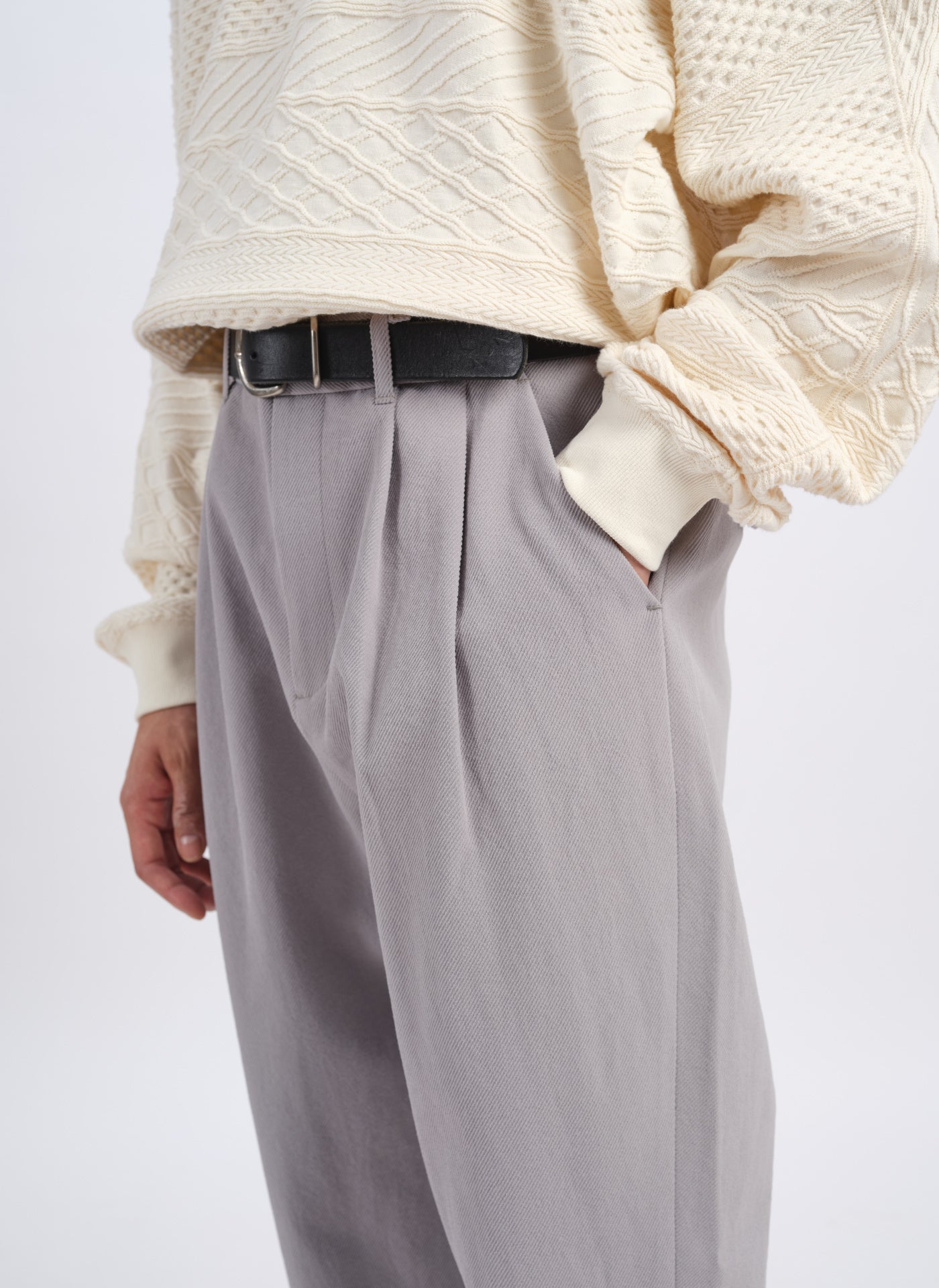 Solotex Garbardine Work Pants - Relaxed Tapered Ankle-Length Professional Trousers for Men & Women | Perfect for Office, Business Casual & Workwear