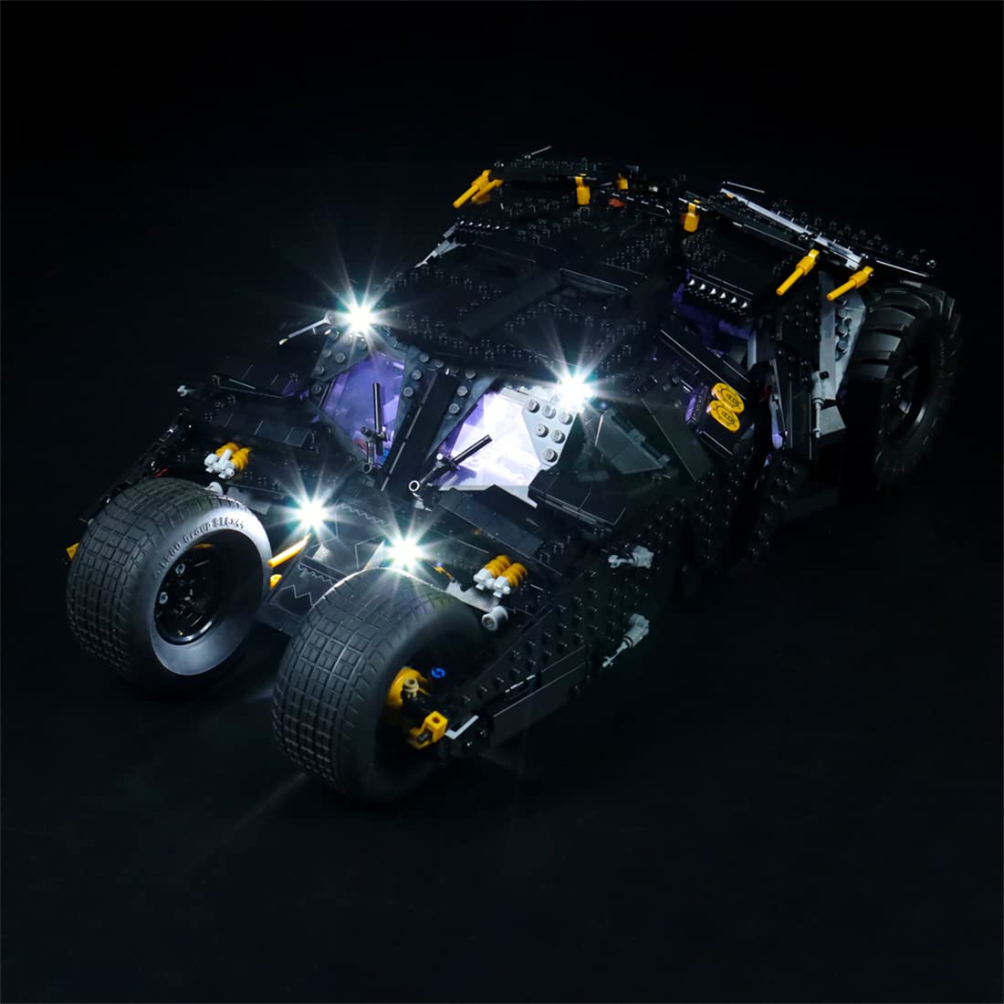 TopBrixx LED Light Kit for Lego Batmobile Tumbler 76240 - DIY Lighting Upgrade for Lego Batman Sets (Lego Set Not Included) - Perfect for Night Displays & Collector Showcases