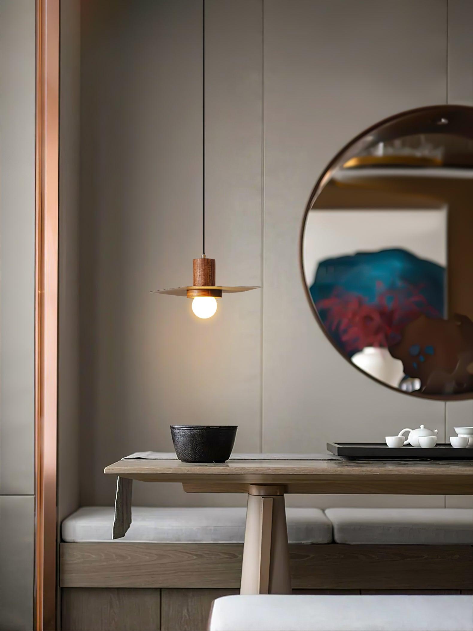 Elara Halo Pendant Lamp - Modern Glass Ceiling Light Fixture for Dining Room, Kitchen Island & Bedroom Decor - Dimmable LED Hanging Light for Home & Office