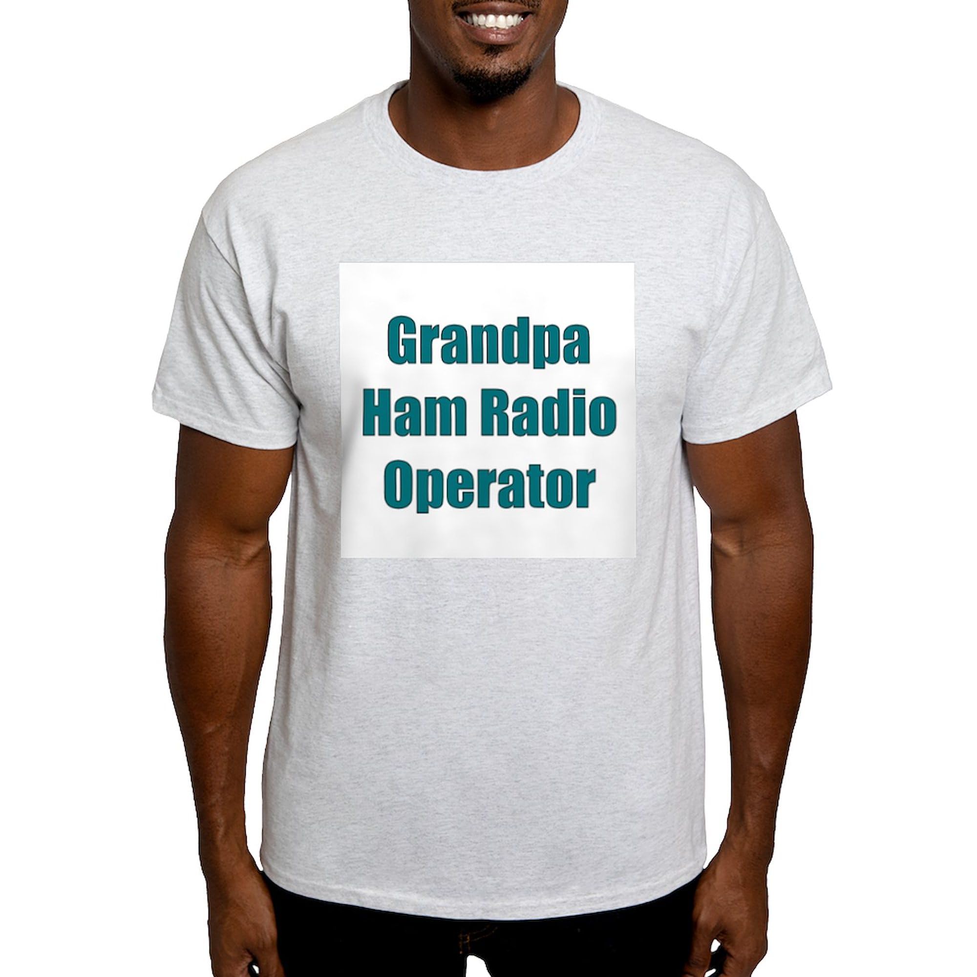 Grandpa Ham Radio Operator T-Shirt for Men - 100% Cotton Classic Graphic Tee - Perfect for Radio Enthusiasts & Gift Giving