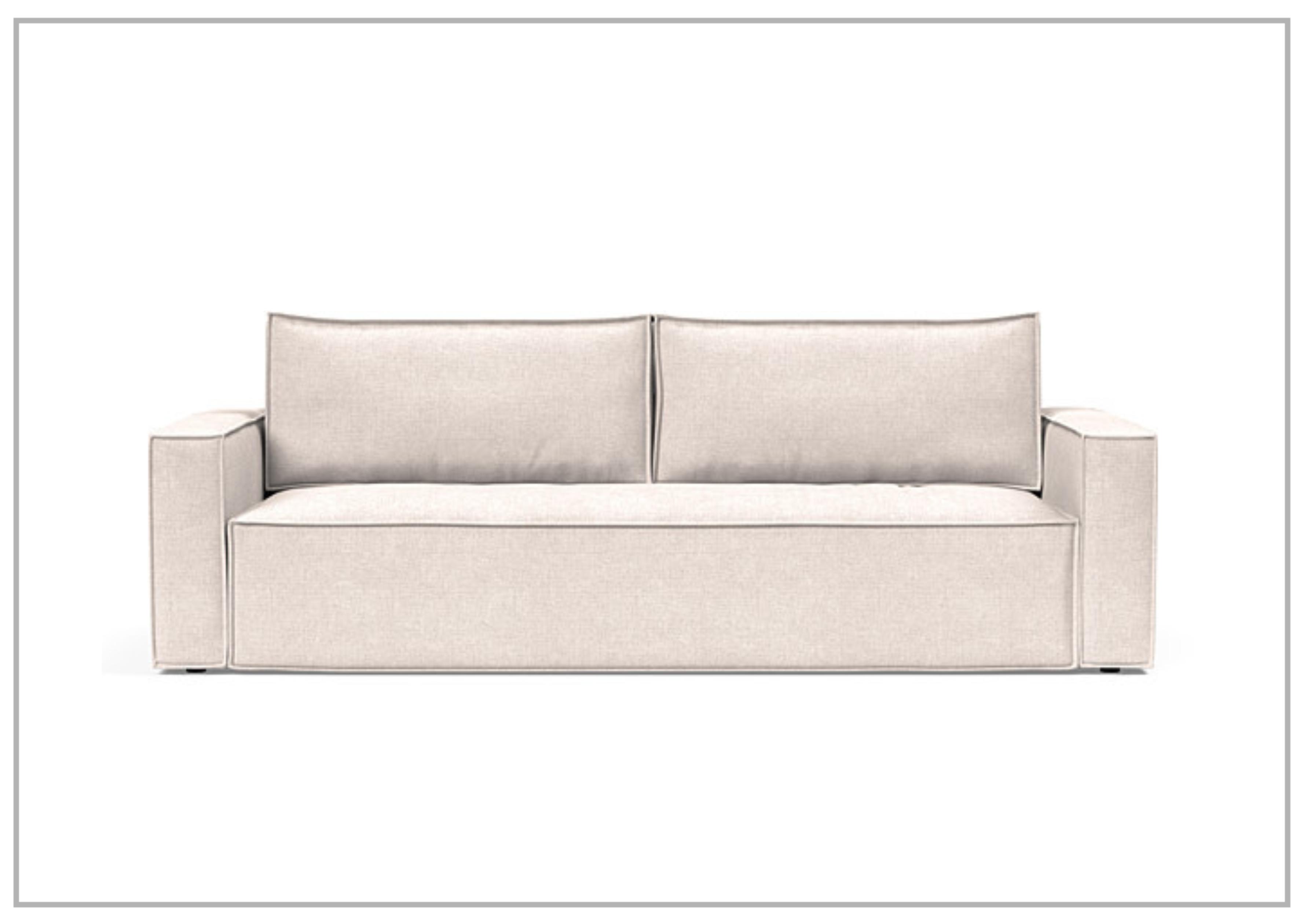 Innovation Living Newilla 2-Seater Convertible Fabric Sofa Bed - Comfortable Sleeper Sofa for Small Spaces, Guest Rooms & Apartments