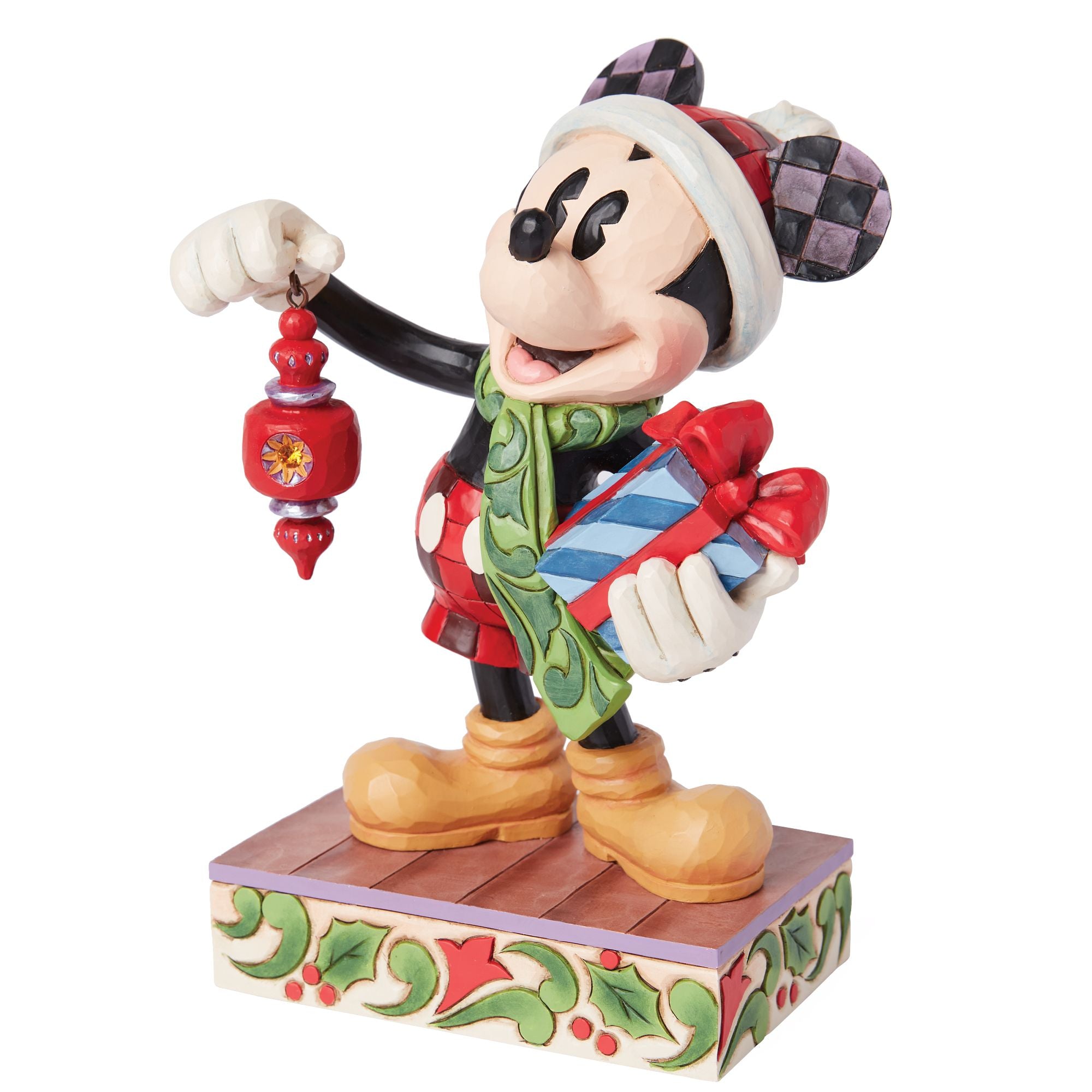 Disney Mickey Mouse Holiday Limited Edition Collectible Figurine - Perfect for Christmas Decor, Gift Giving & Disney Fan Collections