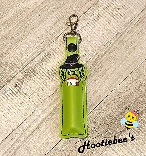 Halloween Witch Hand Sanitizer Holder & Lip Balm Holder - Cute Accessory for Purse, Keychain, or Costume | Perfect for Trick-or-Treating, Parties & Halloween Decor