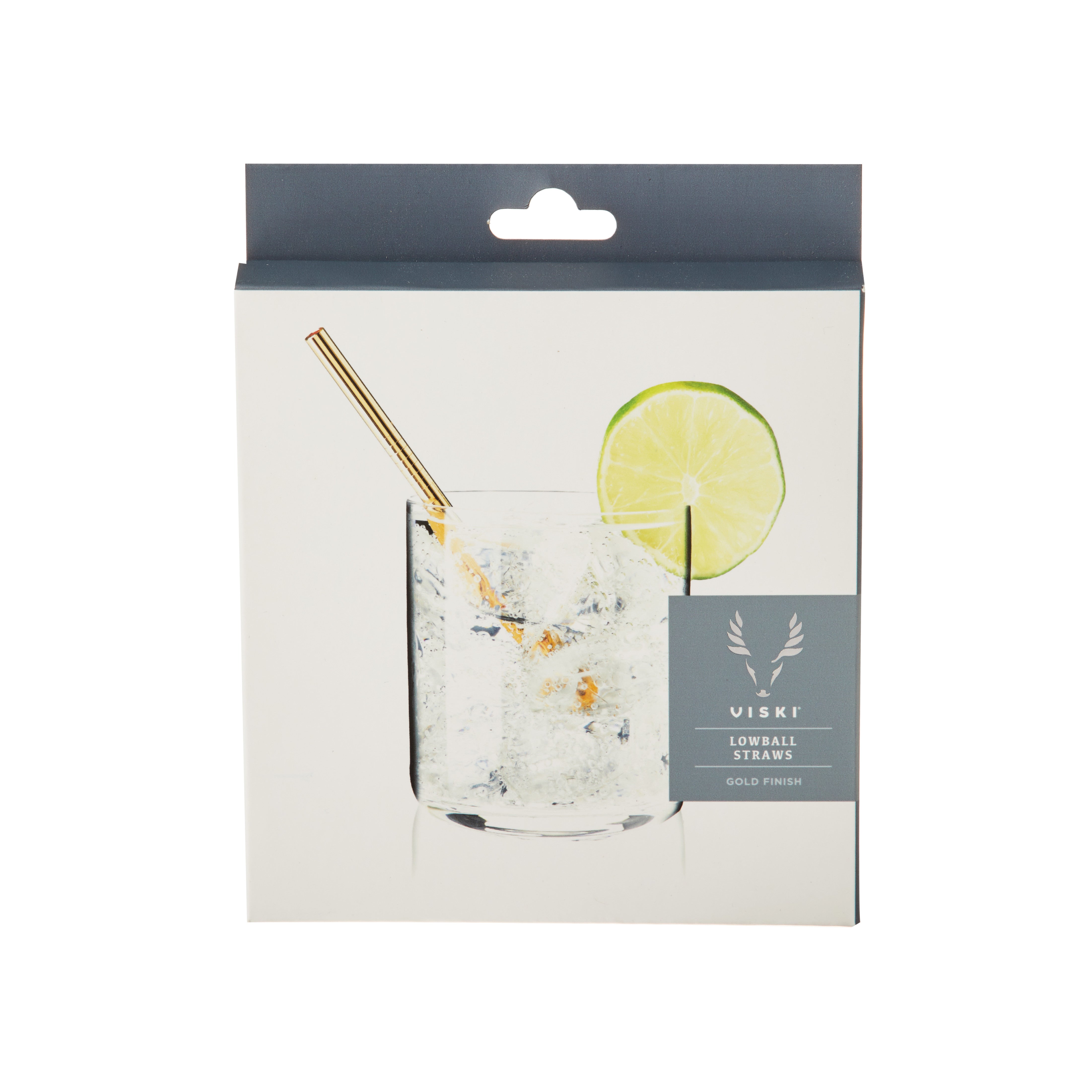 Belmont Lowball Drinking Straws - Set of 6 Reusable Glass Straws for Cocktails, Iced Coffee & Smoothies - Perfect for Home Bars, Parties & Eco-Friendly Living