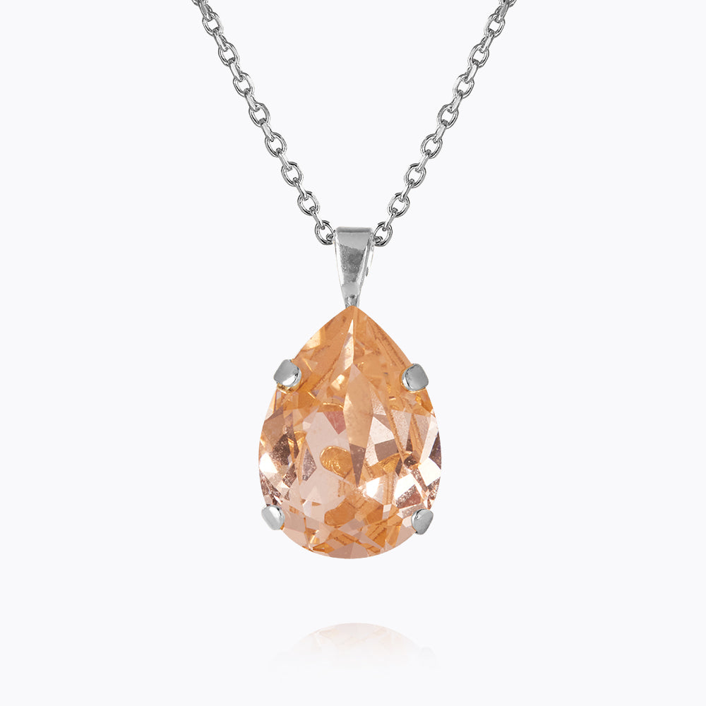 Mini Drop Necklace - Dainty Light Peach Pendant for Women | Perfect for Everyday Wear, Date Nights & Gifting