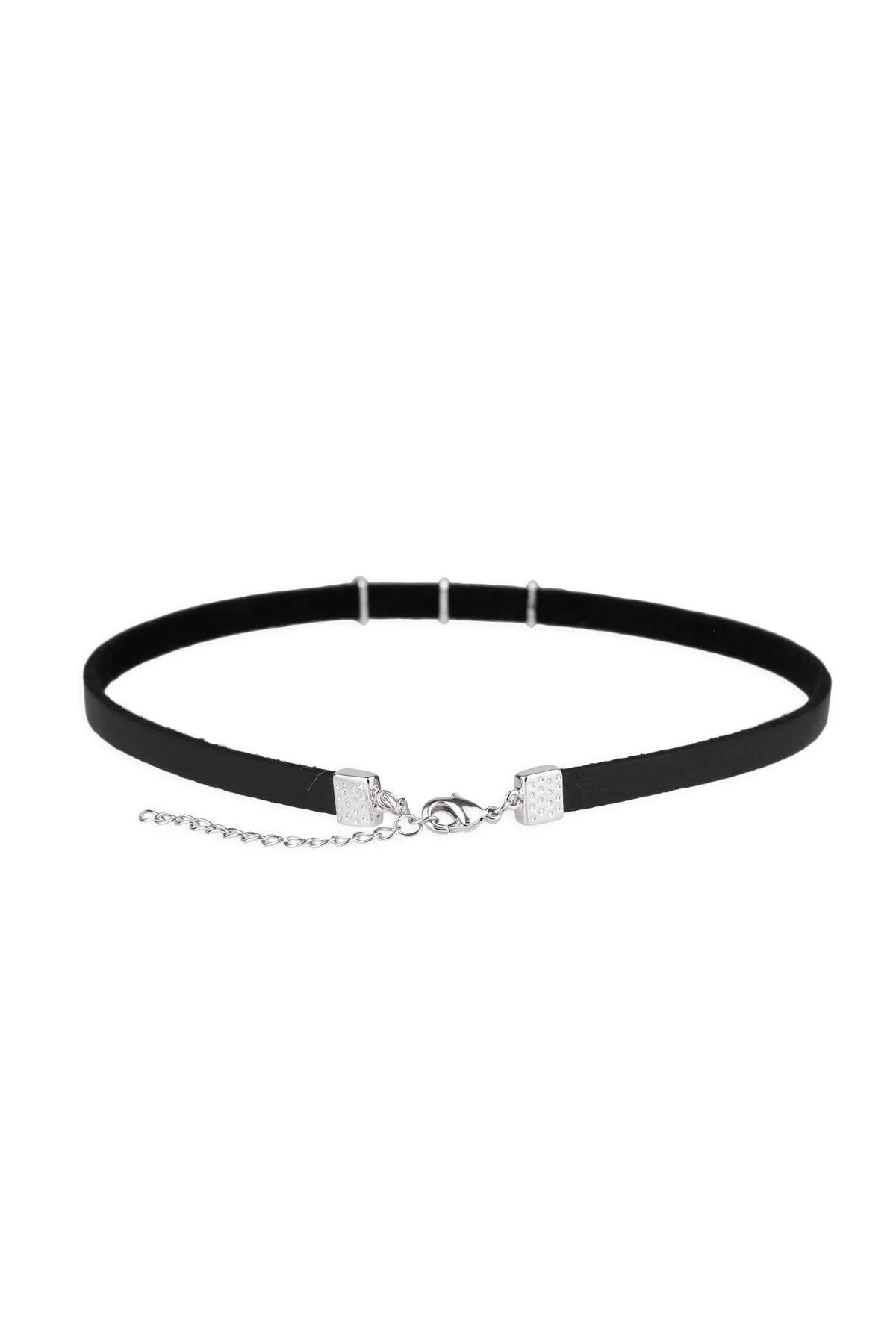 Elegant Crystal Leather Choker Necklace for Women - Gothic Punk Fashion Accessory - Perfect for Parties, Concerts, and Everyday Wear