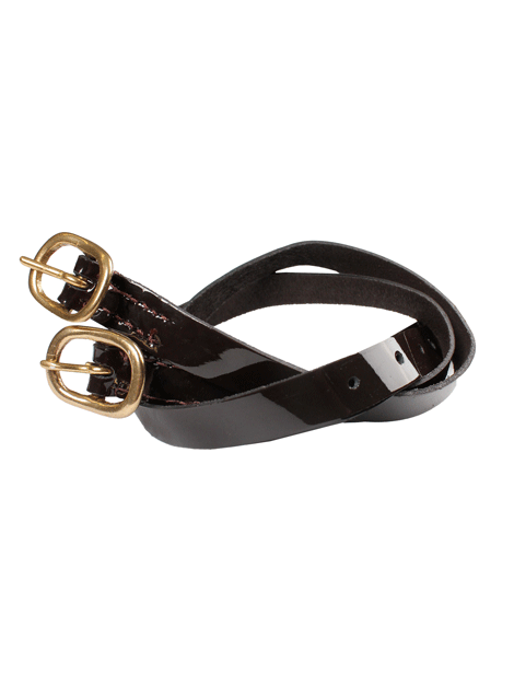 Patent Spur Straps for Horse Riding - Western & English Equestrian Gear - Durable Leather Spurs for Cowboy Boots - Perfect for Training, Rodeo & Trail Riding