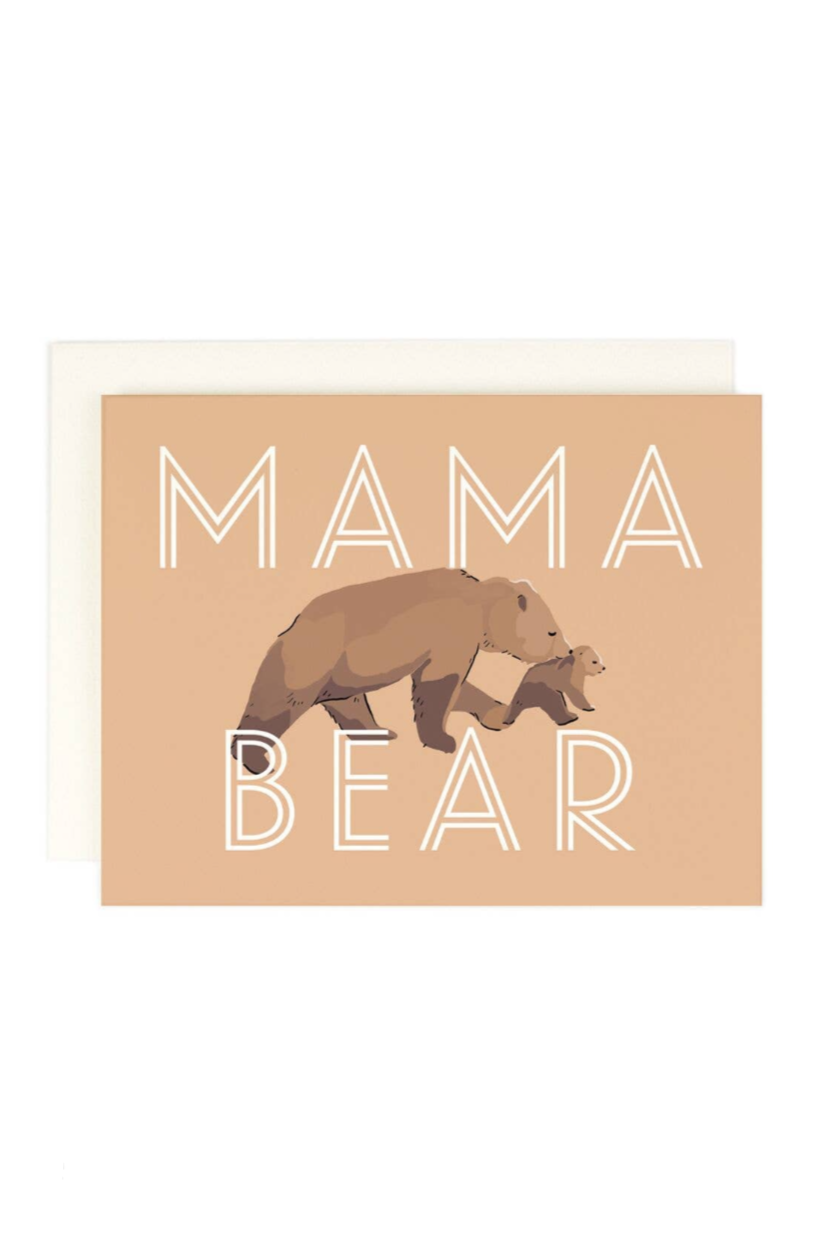 Mama Bear Greeting Card - Heartwarming Mother's Day & Birthday Card for Mom - Perfect for Special Occasions & Sentimental Gifts