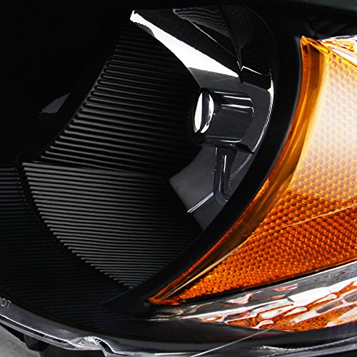 AKKON Replacement Headlights for Chrysler PT Cruiser - Black Bezel Headlamp Assembly Pair (Driver & Passenger Side) | OE Style Direct Fit | Perfect for Night Driving & Car Restoration Projects
