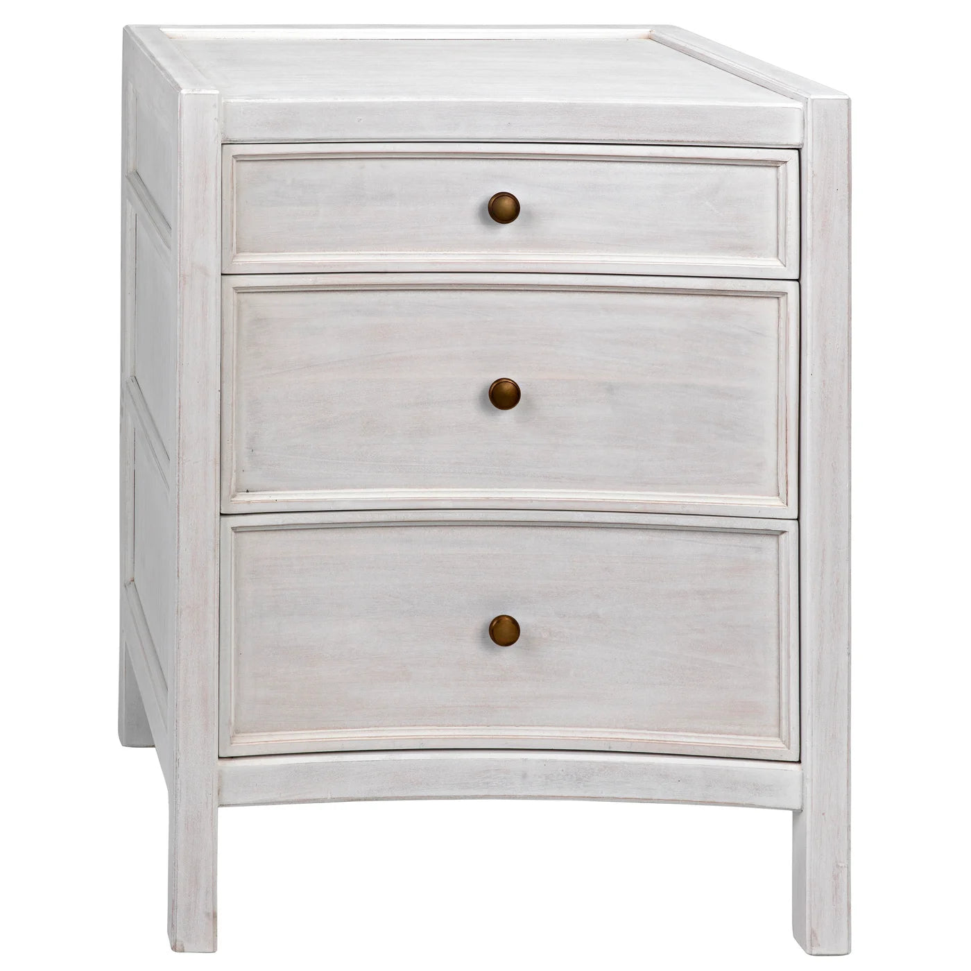 24x22.5x31h Curved Small Storage Cabinet - Compact Organizer for Bathroom, Bedroom, or Office Use