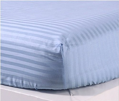 Premium 600 Thread Count 100% Egyptian Cotton Queen Size Fitted Sheet - Deep Pocket (21-23