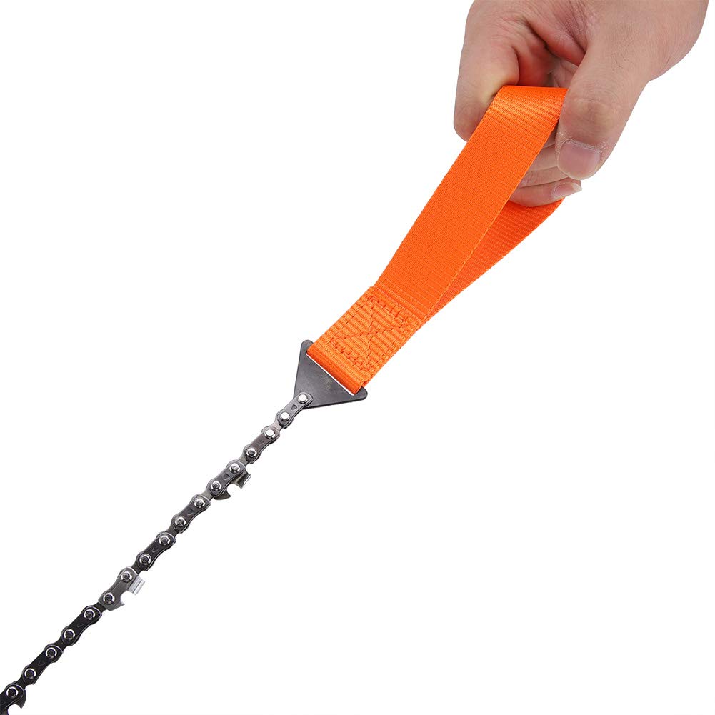 Portable Hand Chain Saw for Camping & Survival - Compact Rope Saw with Carrying Bag - Perfect for Hiking, Backpacking & Emergency Outdoor Cutting