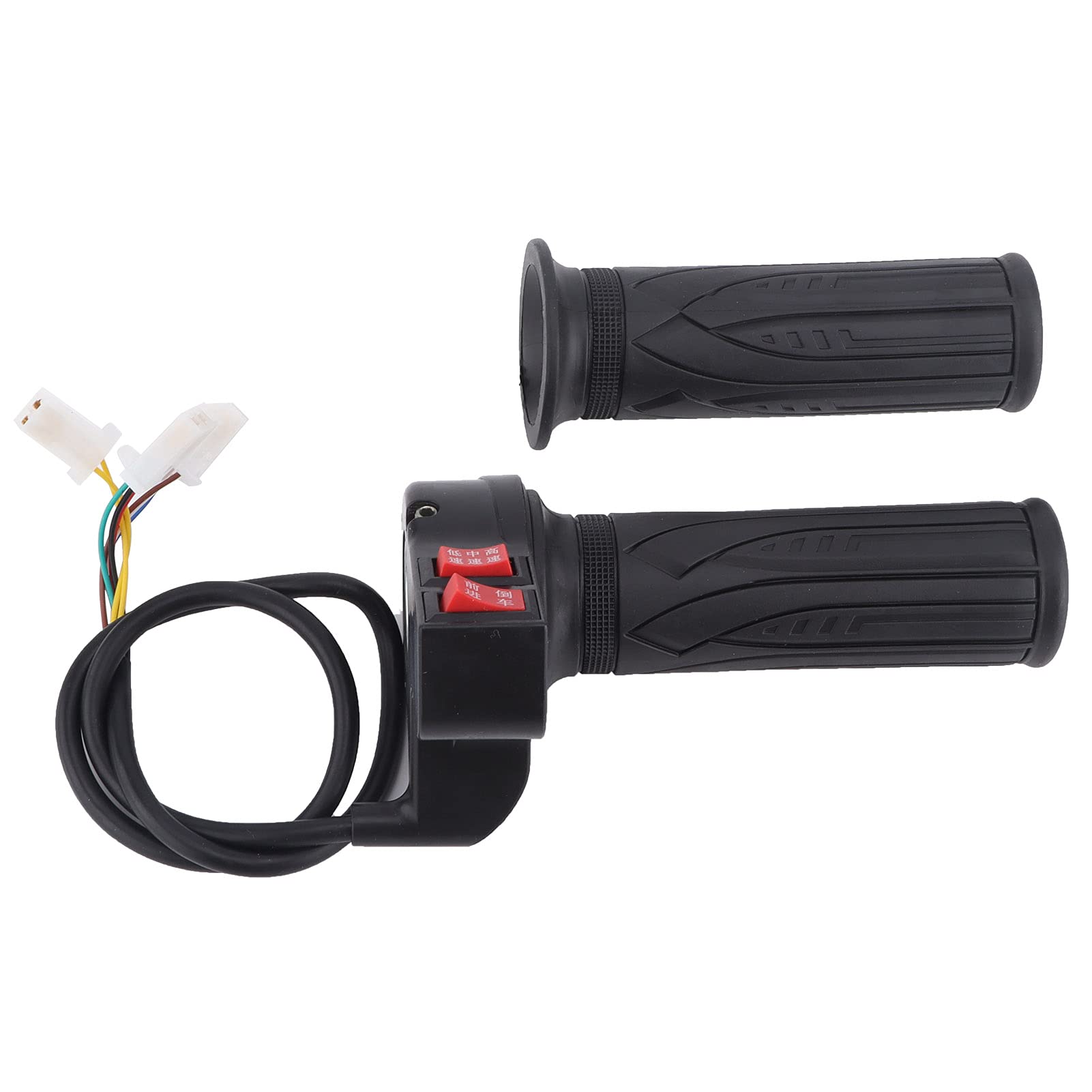 ANKROYU 3-Speed Control Throttle Hand Grips - Non-Slip Electric Bike Grips with Forward/Reverse Gear - Perfect for E-Bikes, Mountain Bikes & Commuter Bicycles - Ideal for Urban Commuting, Off-Road Adventures & Daily Rides