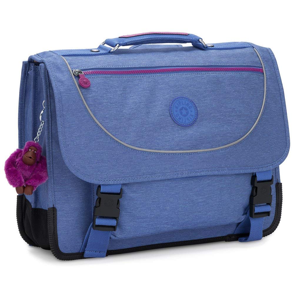 Kipling Preppy Luggage Backpack - Lightweight Travel Backpack for Women & Men, Water-Resistant Daypack with Laptop Compartment (Dew Blue) - Perfect for School, Work, Travel & Commuting