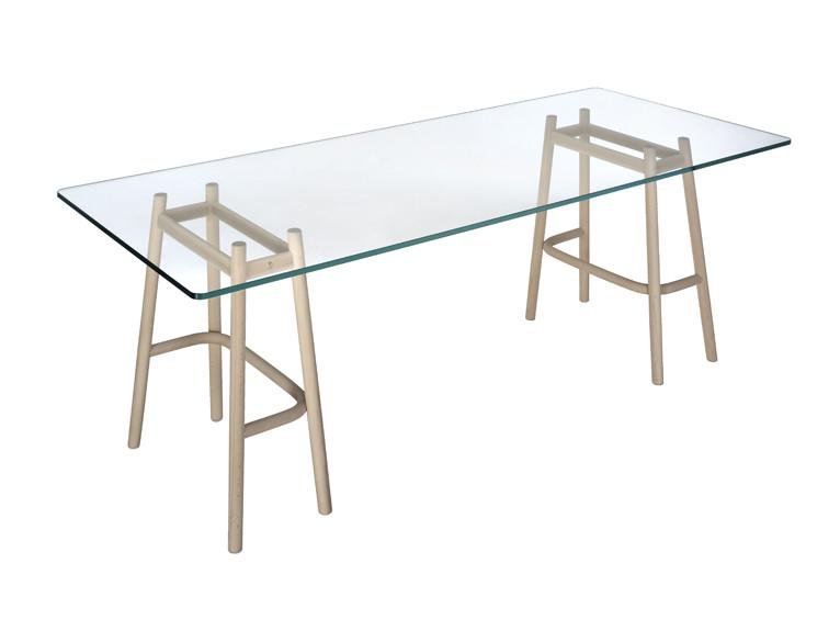GTV Nendo Single Curve Modern Dining Table - Stylish & Minimalist Design for Small Spaces, Apartments, and Contemporary Dining Rooms