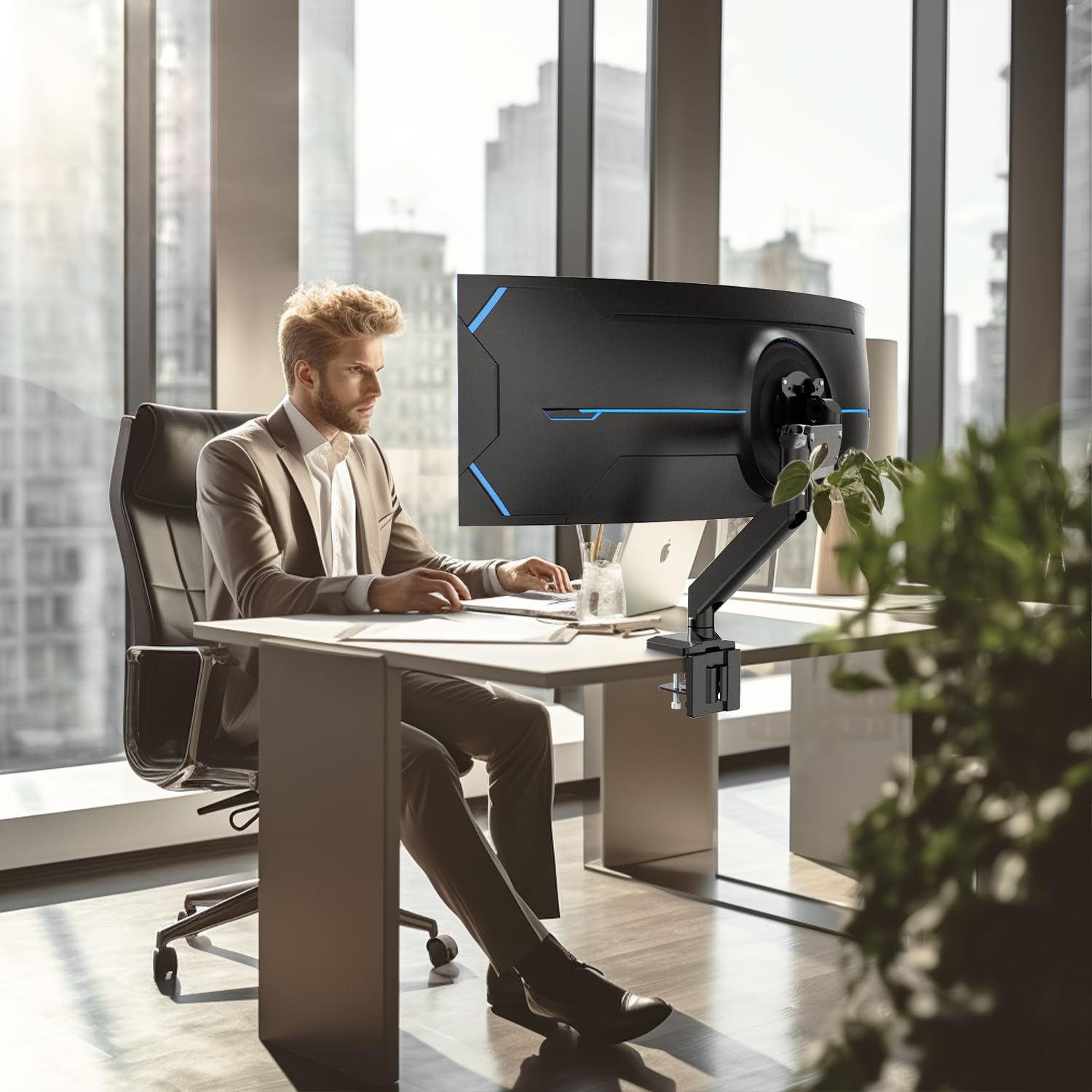 PUTORSEN Premium Aluminum Monitor Stand for 17
