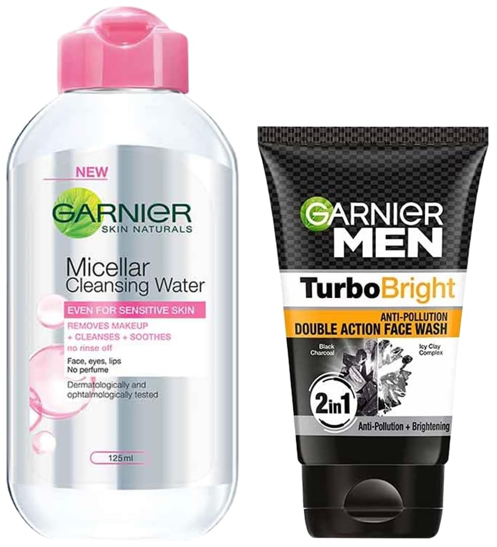 Garnier Skin Naturals & Garnier Men Skincare Products - Hydrating Face Wash, Moisturizer & Anti-Aging Cream for Men & Women | Daily Skincare Routine, Dry Skin Relief & Anti-Wrinkle Care