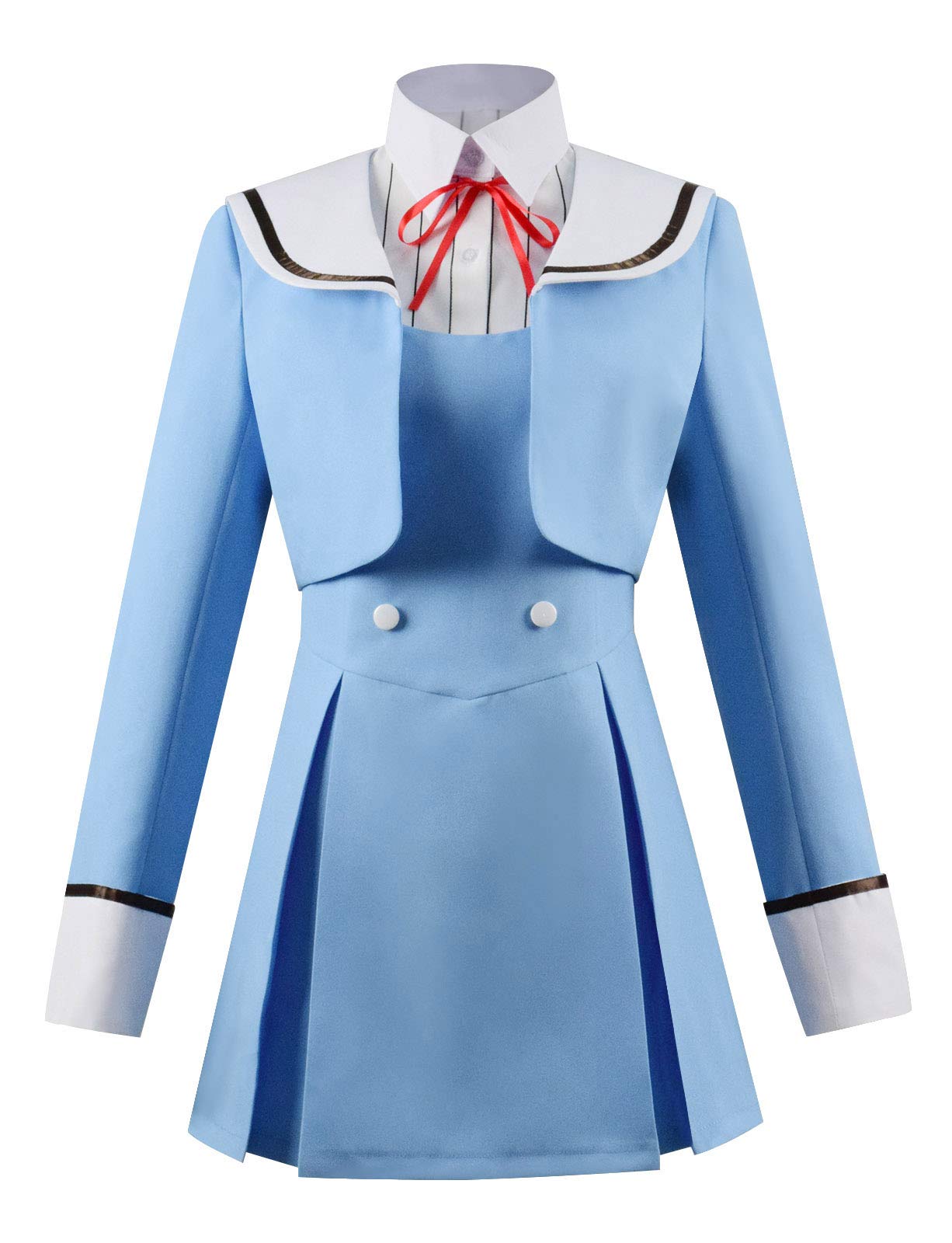 Shinzaki Kuon Cosplay Costume for Women - Full Set School Uniform Dress Outfit | Anime Cosplay, Halloween Party, Convention Costume, Themed Events
