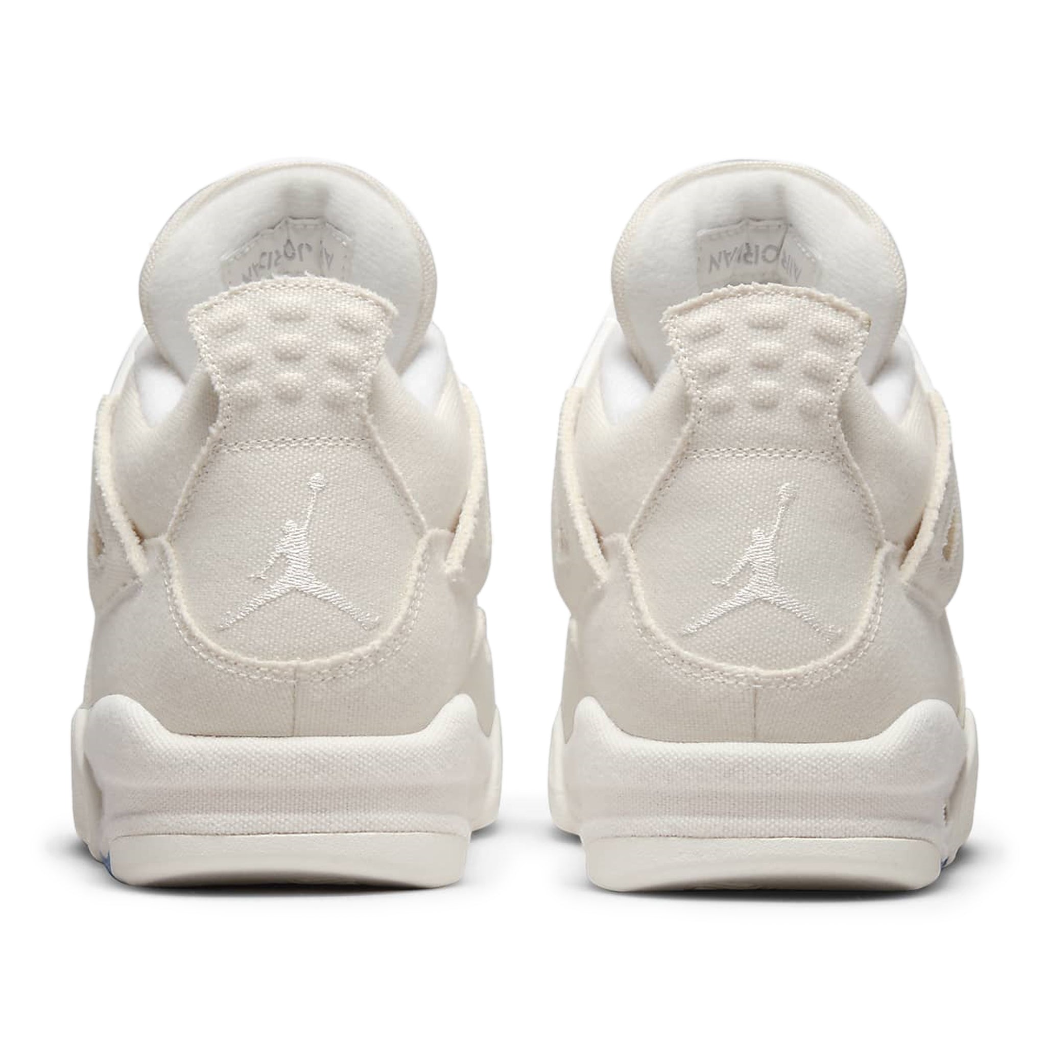 Air Jordan 4 Retro Blank Canvas Women's Basketball Shoes - Stylish White Sneakers for Running, Gym & Casual Wear