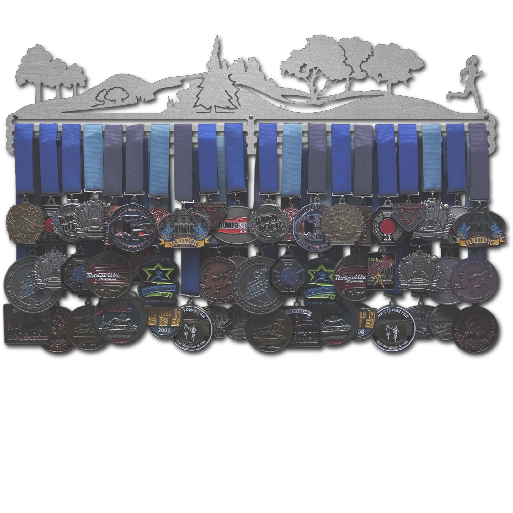Trailscape Running Medal Display Rack - Sports Award Holder for Men & Women - Multiple Design Options - Perfect for Marathon Finisher Medals, 5K Race Trophies & Gym Achievement Awards