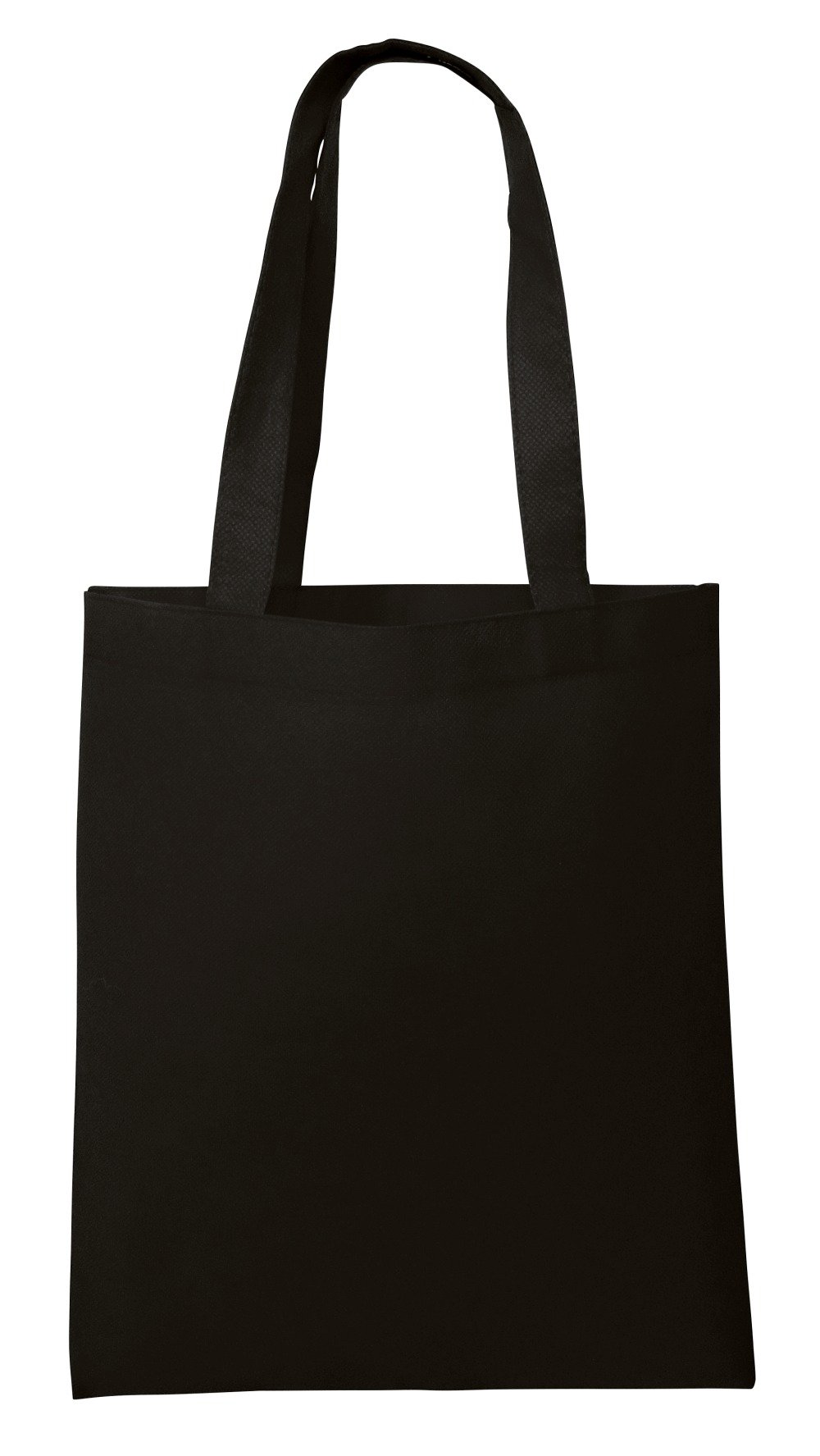 Eco-Friendly Reusable Non-Woven Grocery Shopping Bags - 100 Pack, Black - Standard Size for Groceries, Shopping & Farmers Market Use