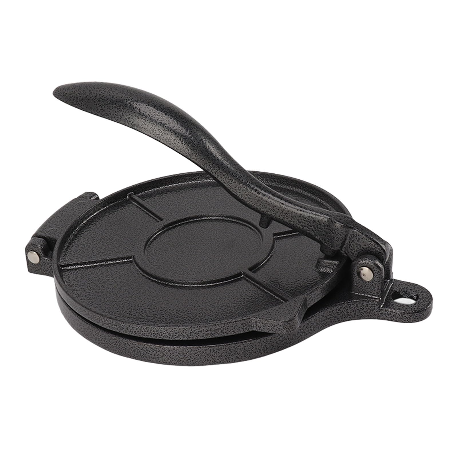 Aluminum Alloy Tortilla Press & Roti Maker - 20cm Durable Home Kitchen Tool for Making Tortillas, Roti, Flatbreads (Black) | Perfect for Mexican, Indian Cuisine & Home Cooking