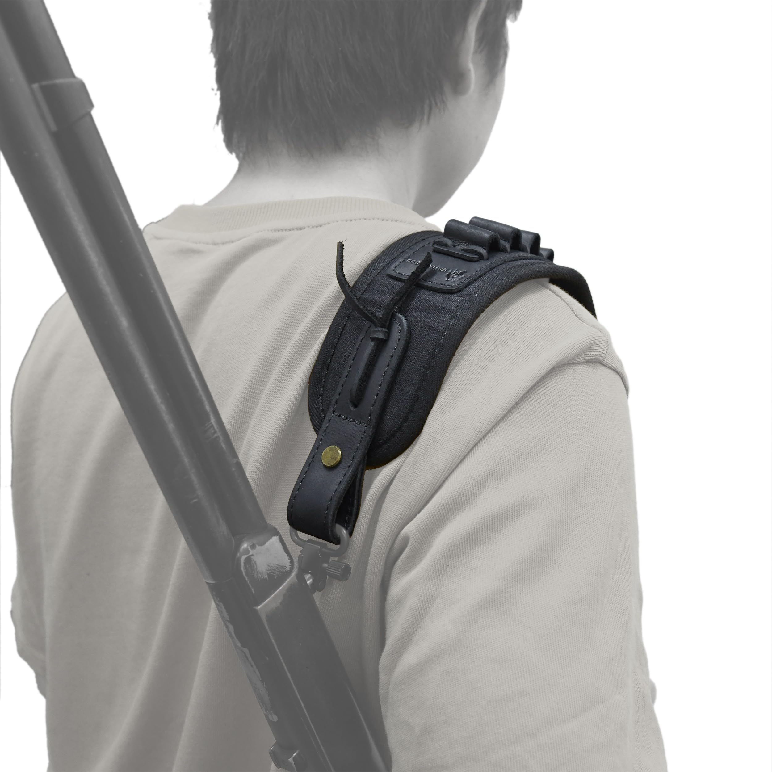 Tactical Gun Buttstock Cheek Rest Pad with Shell Holder & Sling - Compatible with .308, 30-06, .44MAG - Enhanced Shooting Comfort & Ammo Access for Hunting, Range Practice & Outdoor Adventures