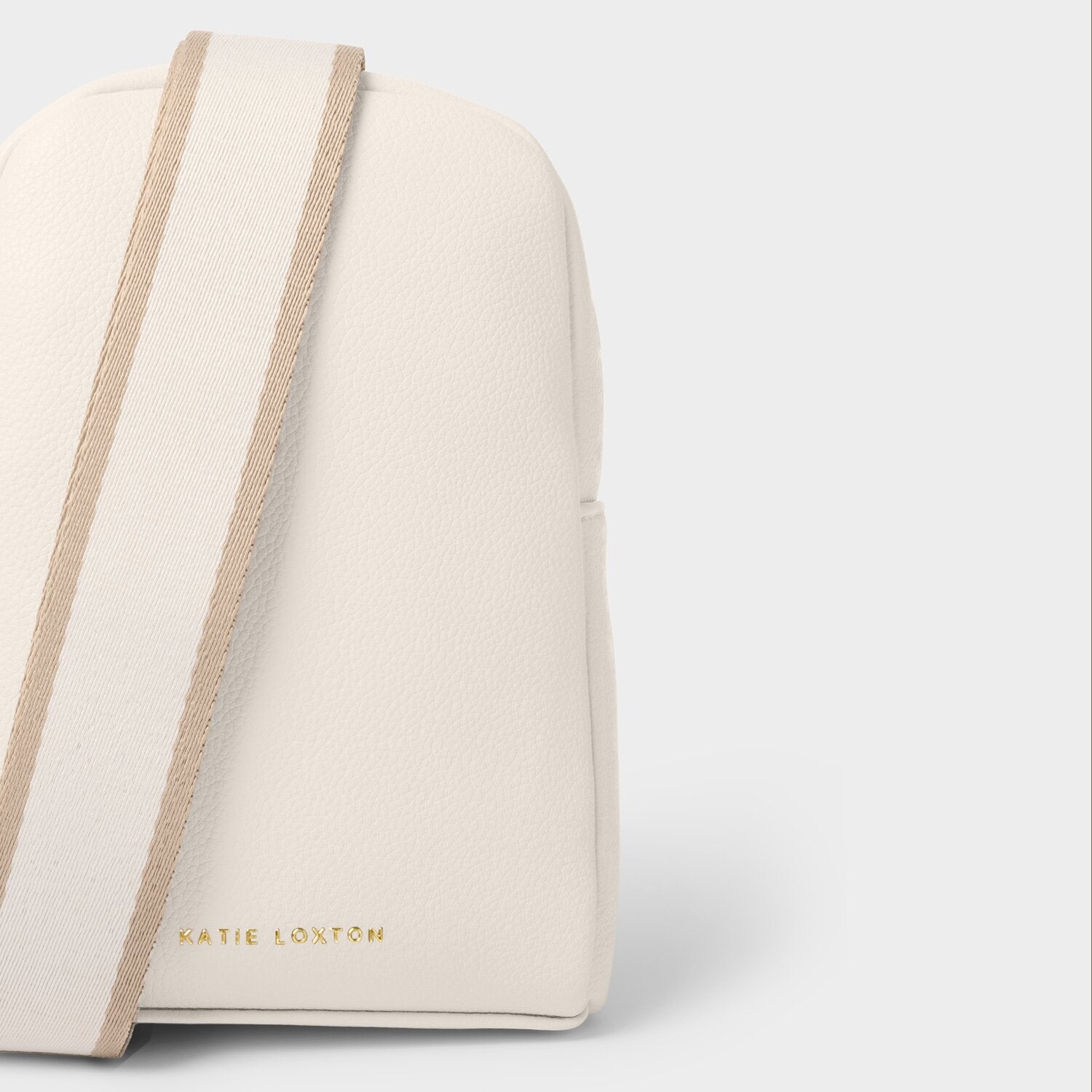 Katie Loxton Kaite Canvas Strap Sling Bag - Off White Crossbody Purse for Women | Casual Day Out, Travel & Everyday Use