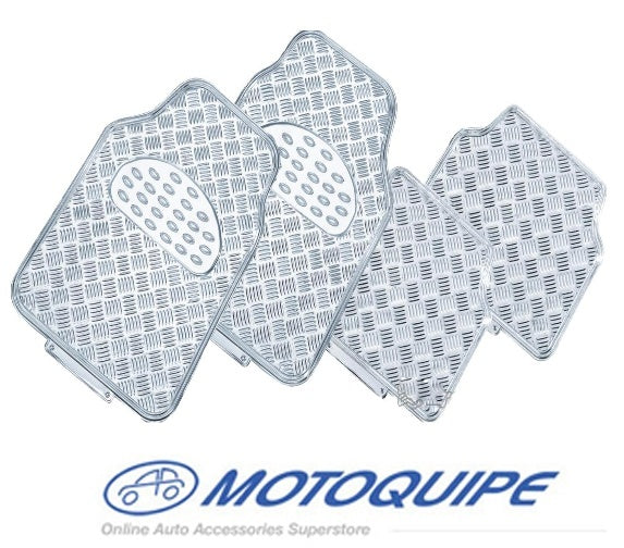 Premium Car Floor Mats - Black, Carbon, Blue, Red, Pink, Chrome, Silver, Purple Checker Pattern - All-Weather Protection for Sedans, SUVs & Trucks - Easy to Clean & Anti-Slip Design
