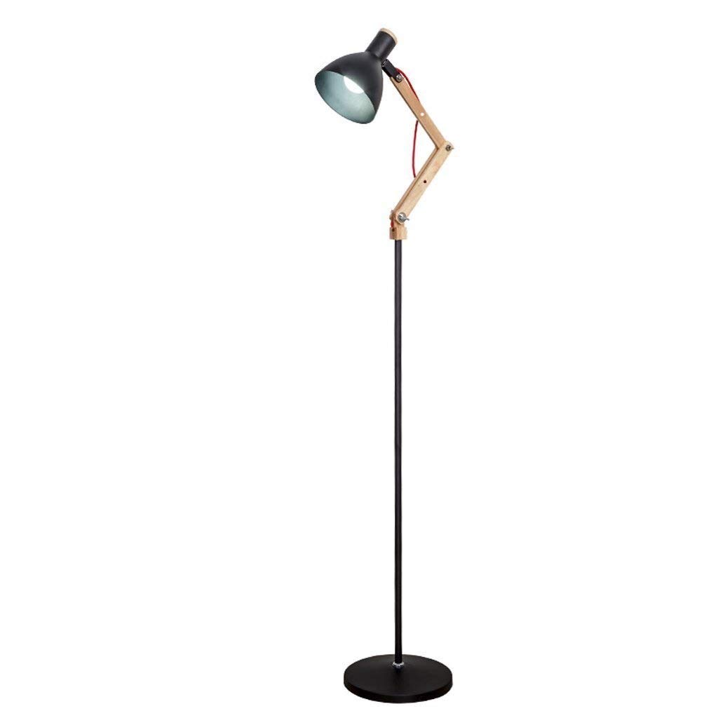 UWY Modern LED Floor Lamp - Wooden & Iron Design, Eye-Caring Vertical Light for Living Room, Bedroom & Study | Perfect for Reading, Working & Relaxing