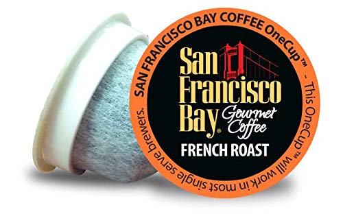 San Francisco Bay OneCup Single Serve Coffee Pods - 160 Count, French Roast, Compatible with Keurig K-Cup Brewers - Perfect for Home, Office & Quick Morning Coffee