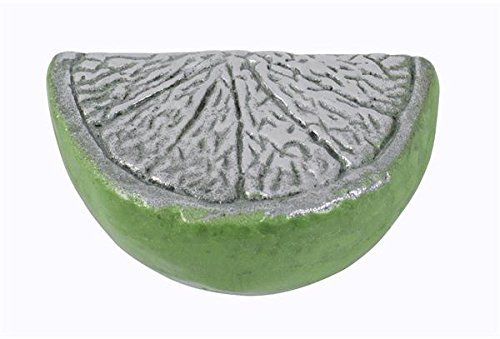 Eco-Friendly Green Lime Napkin Weight - Handmade Recycled Sandcast Aluminum - Perfect for Weddings, Parties & Outdoor Dining