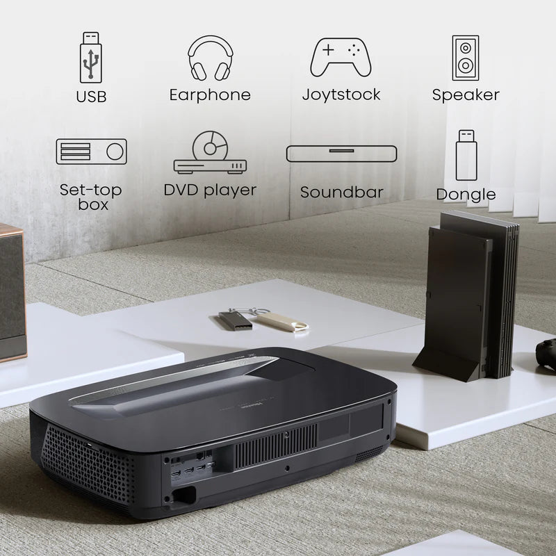 Hisense PL2 UST Laser Cinema Projector - 4K Ultra HD, 3000 Lumens, 120