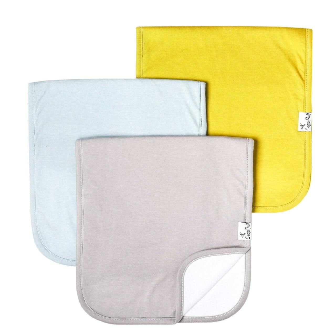 3 Pack Soft Organic Cotton Burp Cloths for Babies - Ultra Absorbent & Gentle on Skin - Perfect for Feeding, Spit-Up & Messy Moments