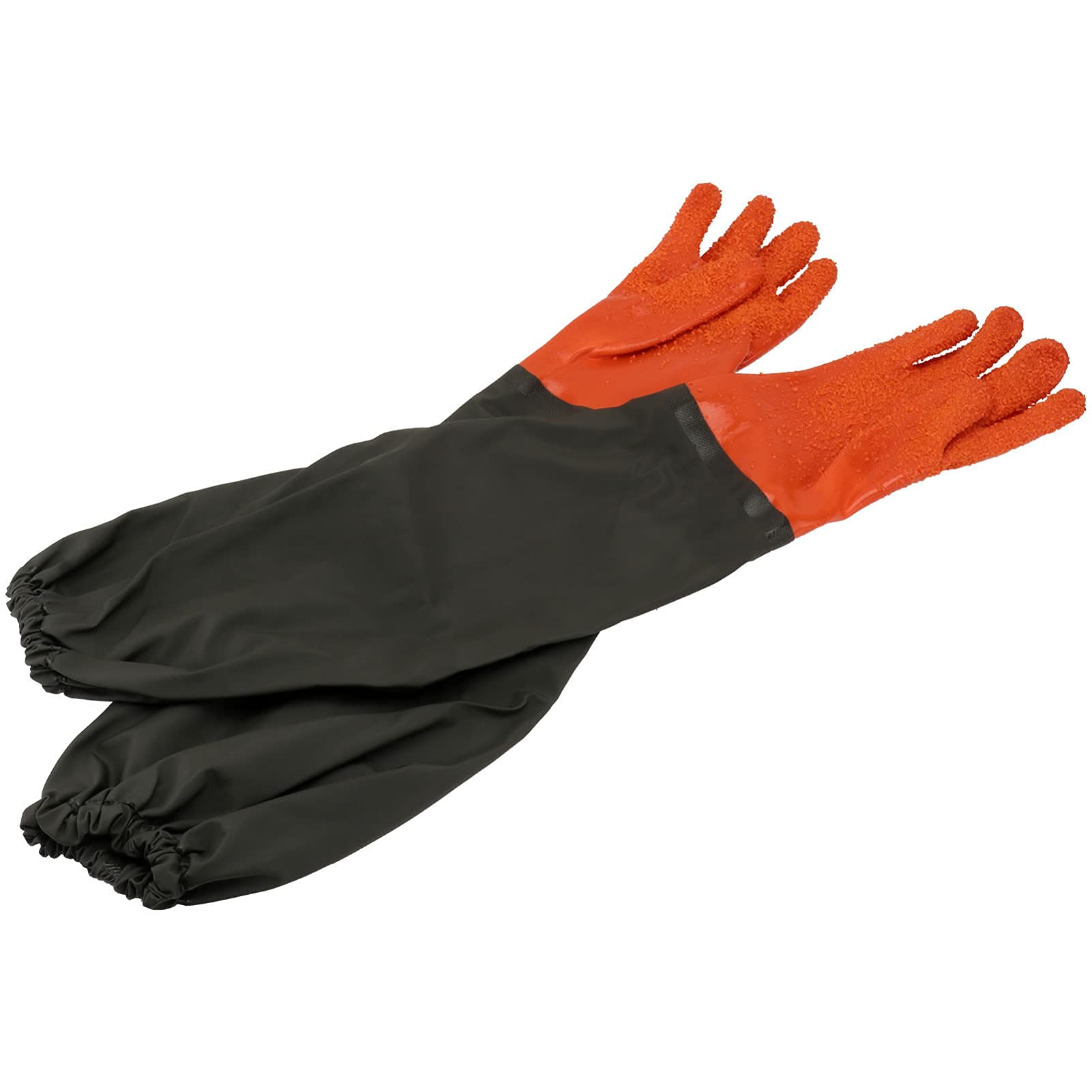 Aquarium Gloves Waterproof Rubber for Fish Tank Cleaning - Keep Hands Dry
