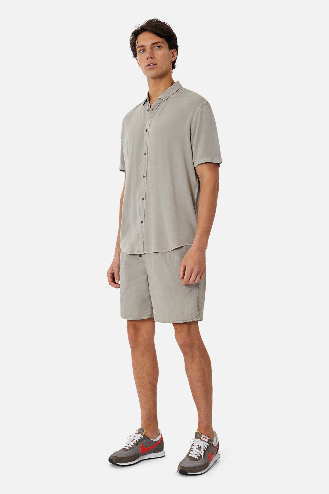 Monello Short Sleeve Shirt for Men - Stylish Rhino Print Casual Top | Perfect for Summer Outings, Beach Vacations & Weekend Wear